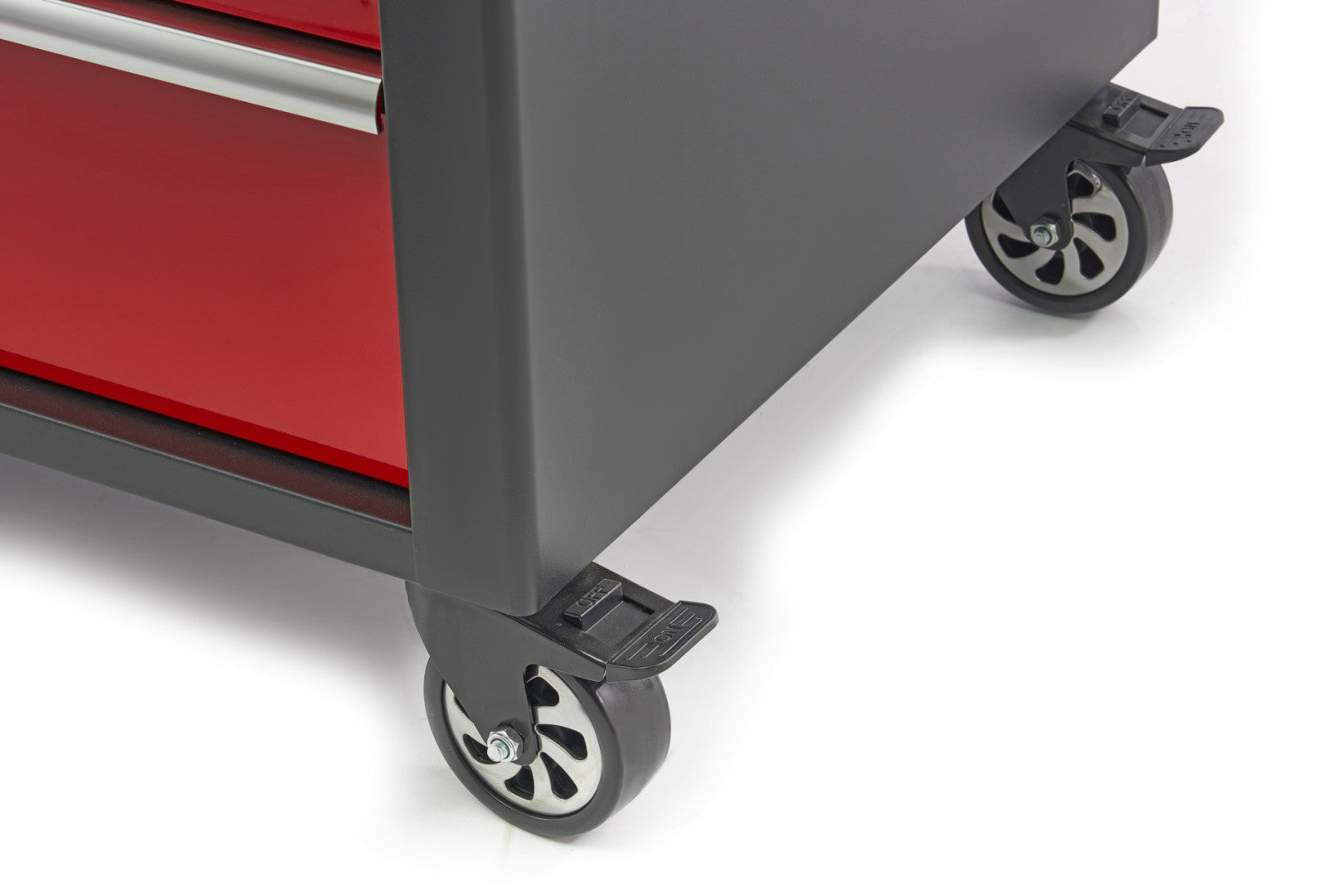 Kovová dielenská skrinka - vozík s pracovnou doskou a 10 zásuvkami