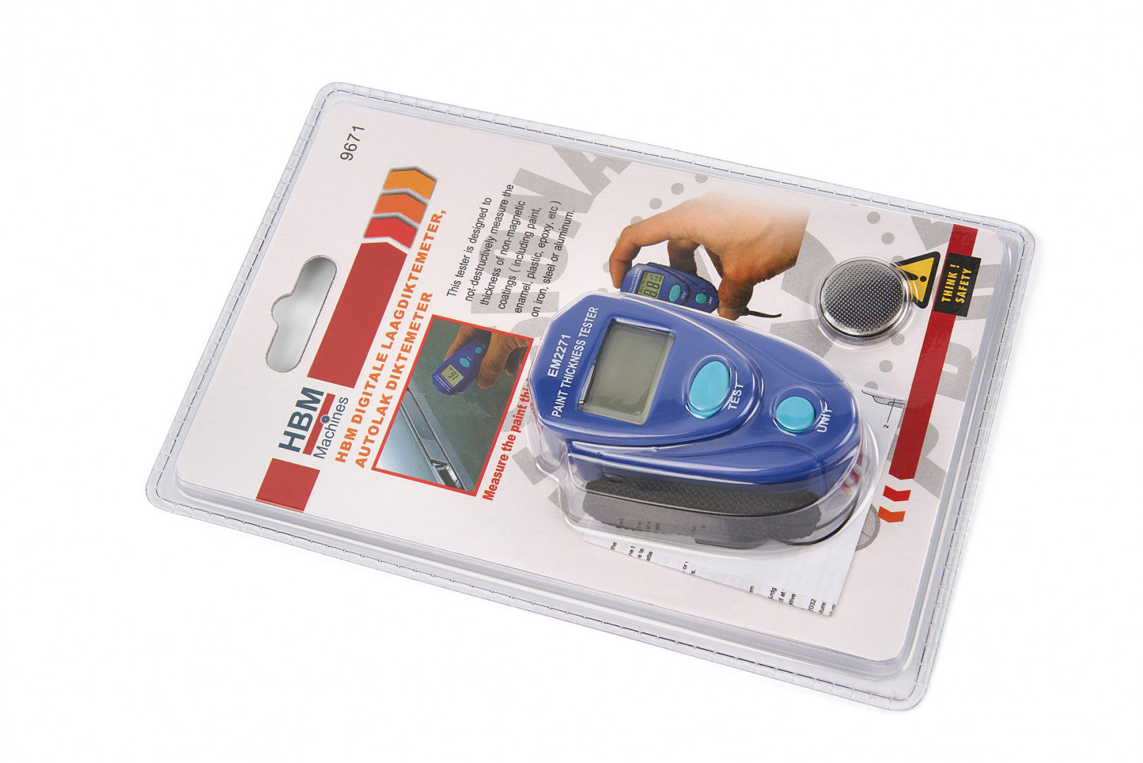 Tester na meranie hrúbky vrstvy laku na aute