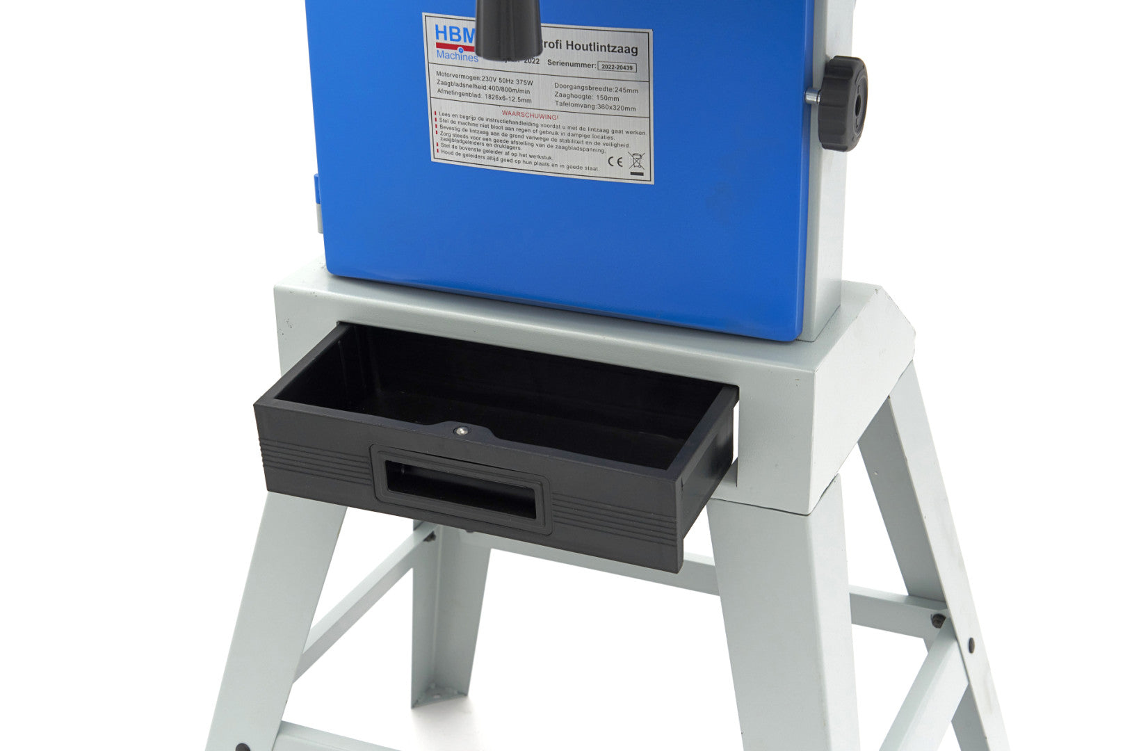Profesionálna vertikálna pásová píla na drevo HBM 250, 230V, 375W