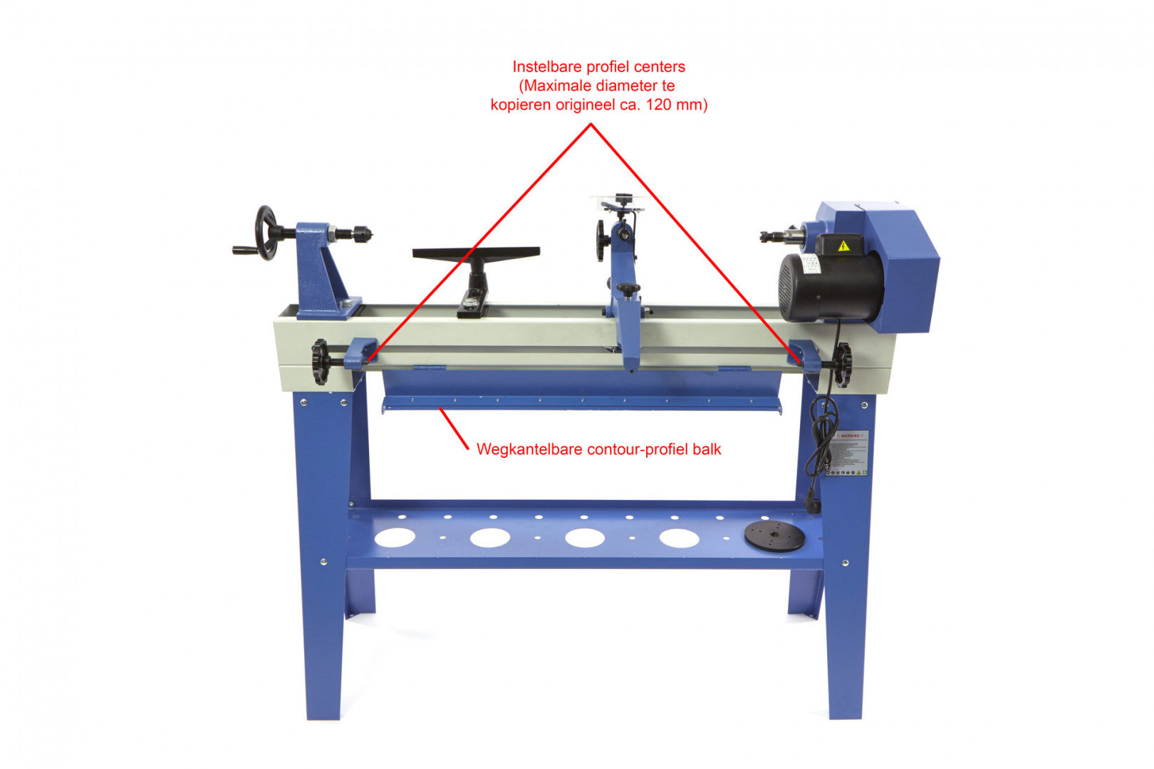 Sústruh na drevo s kopírovacím zariadením hbm 1100 750 w 230 v