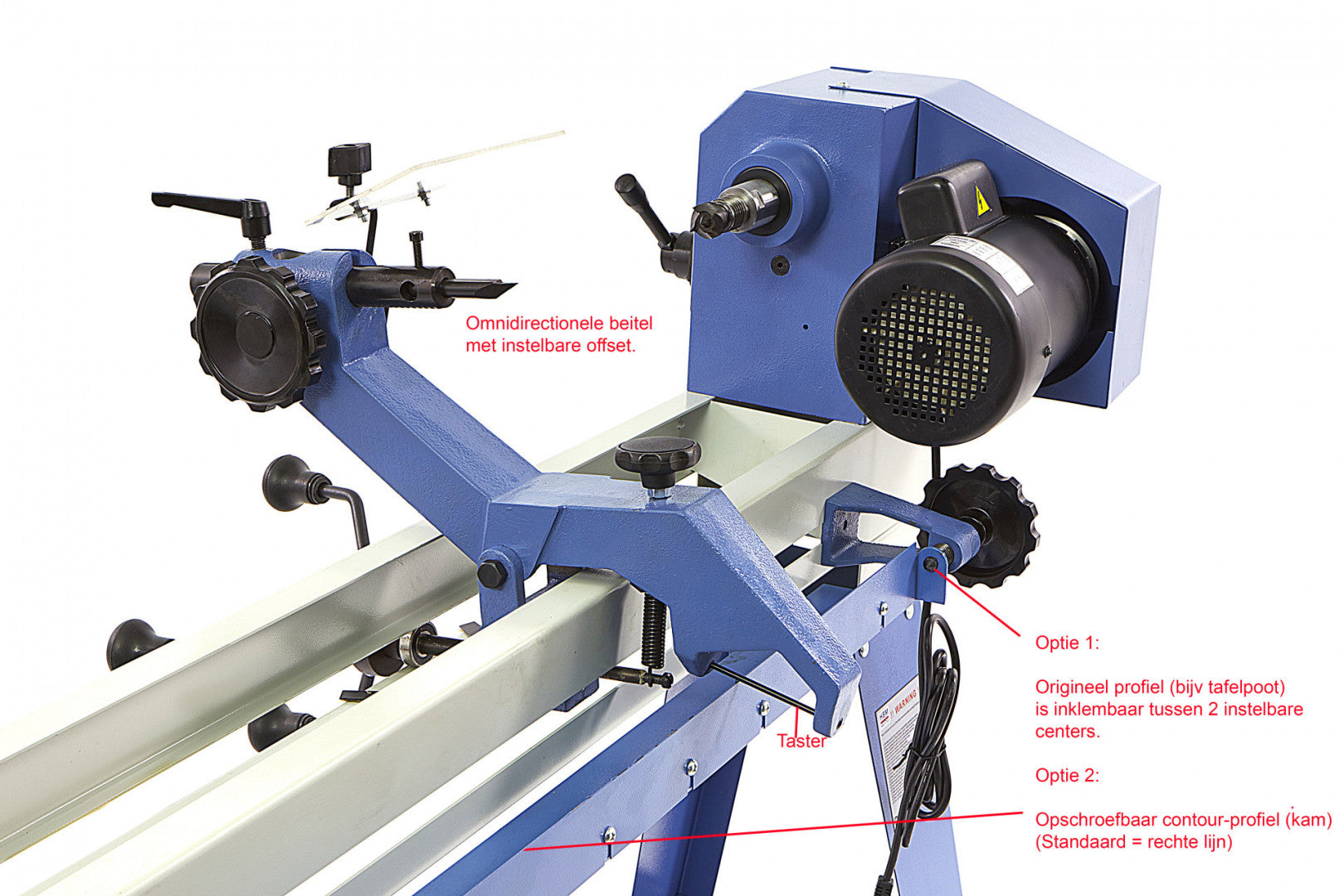 Sústruh na drevo s kopírovacím zariadením hbm 1100 750 w 230 v