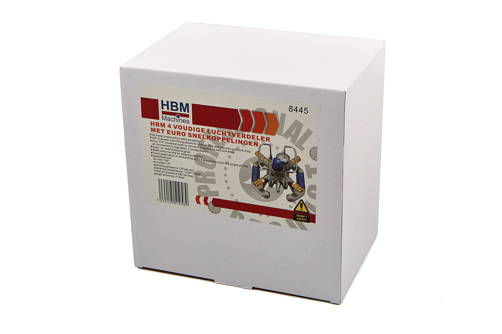 Distribútor rozdeľovač vzduchu štvorcestný