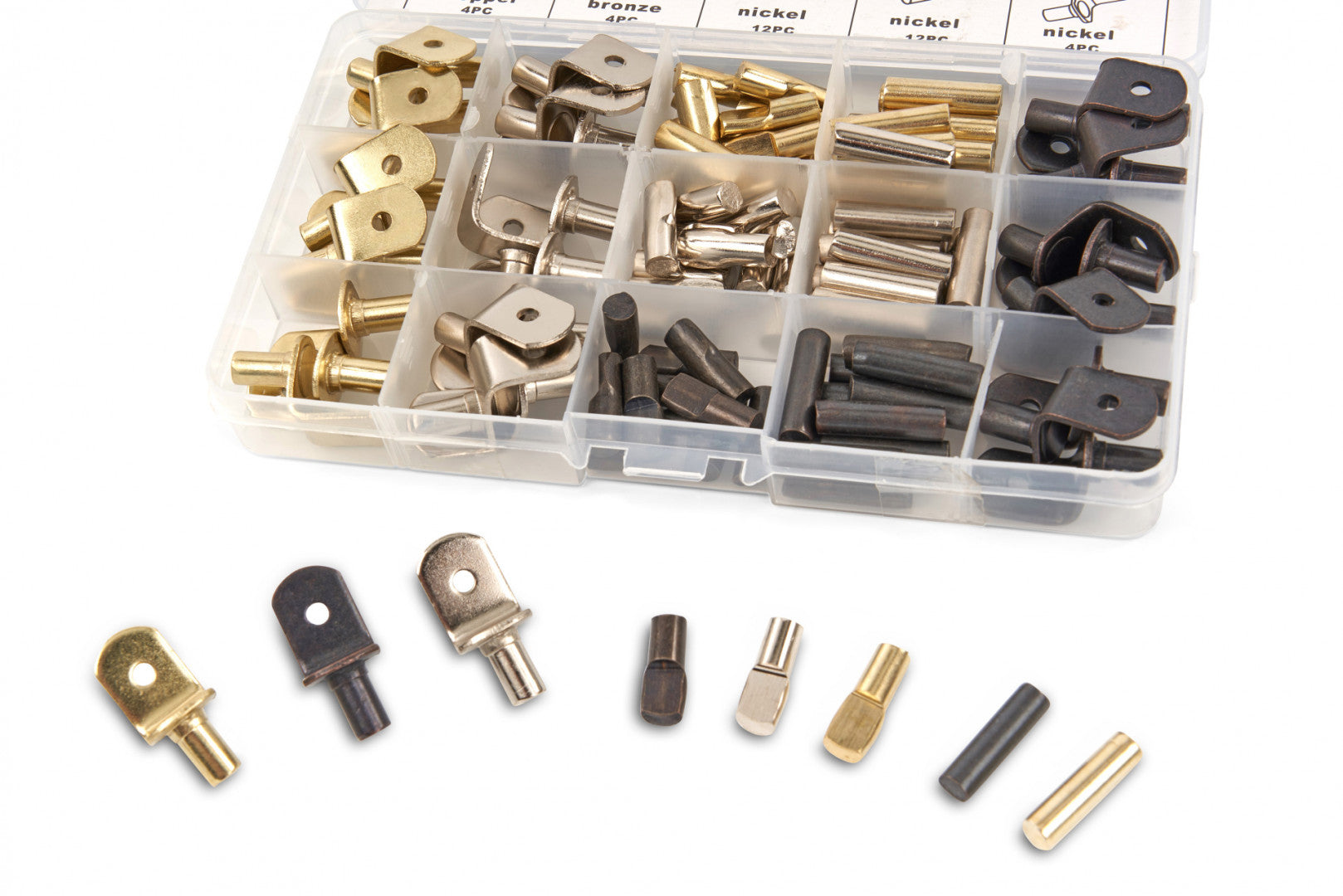 Súprava policových podperiek 108ks