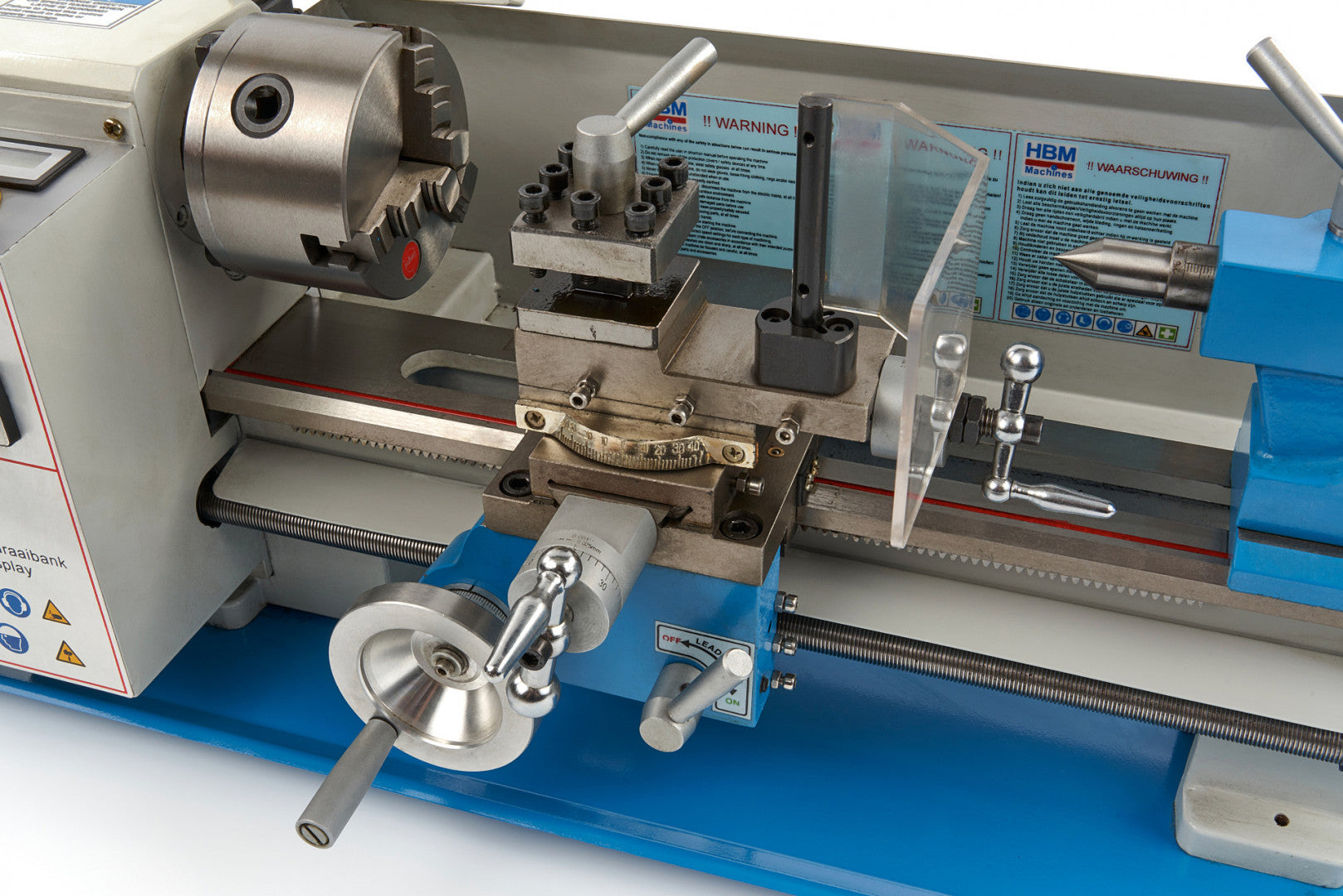 Sústruh na kov s digitálnym dispejom 180 x 300 HBM