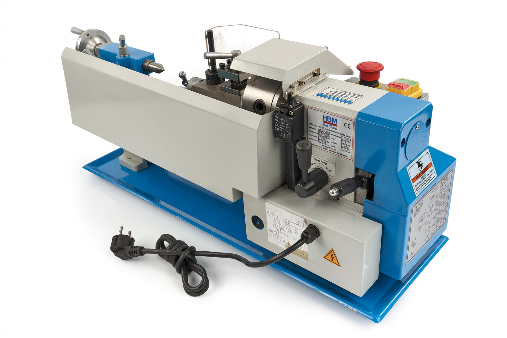 Sústruh na kov s digitálnym dispejom 180 x 300 HBM