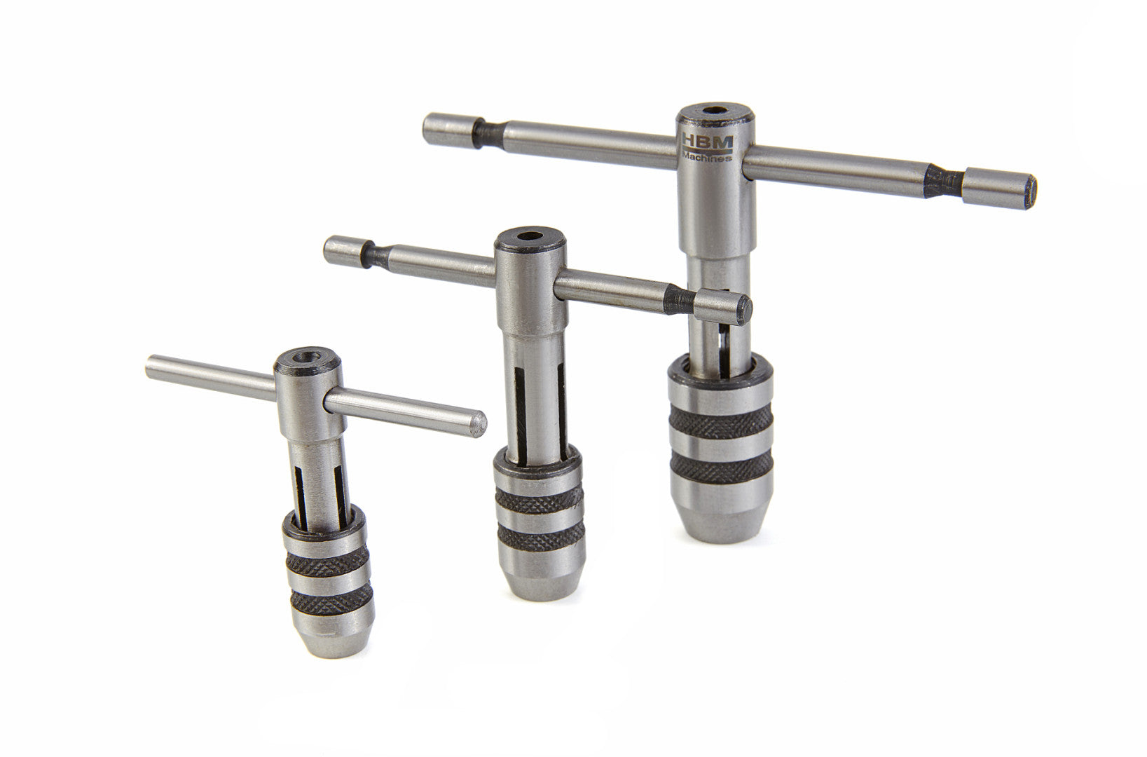 Sada držiakov na nástroje - závitníky, 3ks, M1,6 - M4, M4 - M6,3, M4,5 - M8 HBM Machines Holandsko