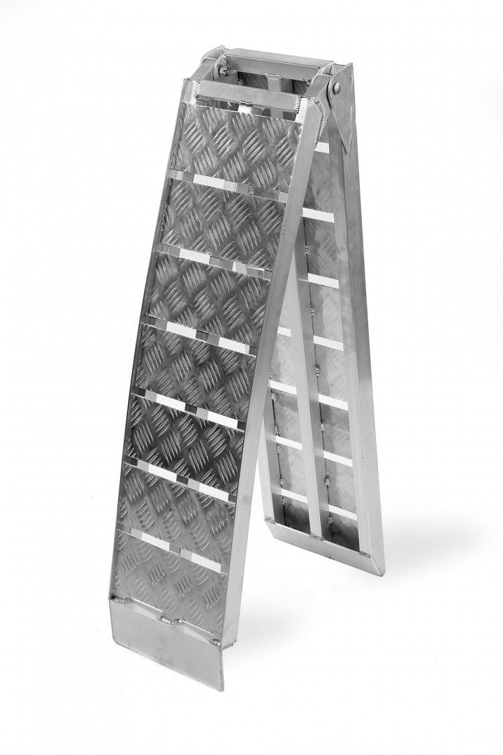 Skladacia hliníková nájazdová rampa, prenosná 680kg 225cm HBM Holandsko