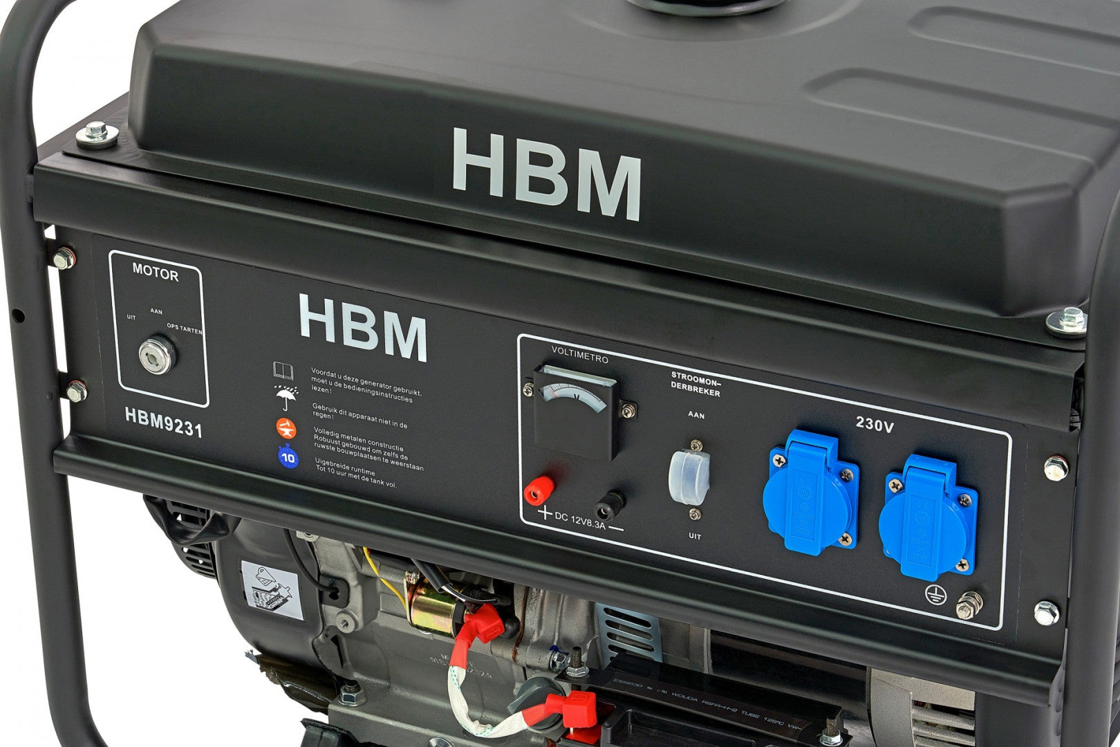 Benzinový generátor - elektrocentrála 5000W, 420cm3 HBM