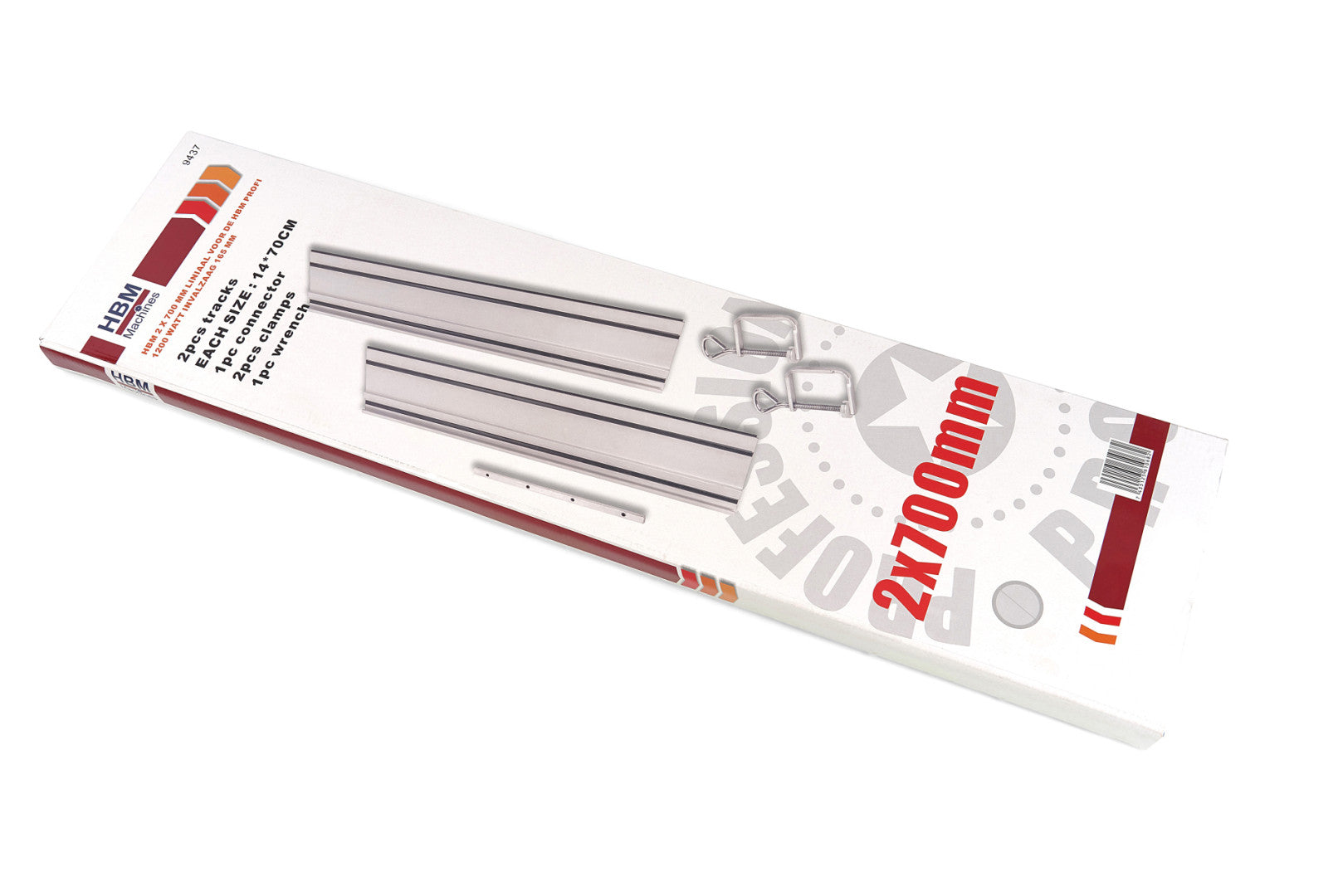 Vodiaci systém lišta 2x 700 mm na kotúčovú pílu hbm