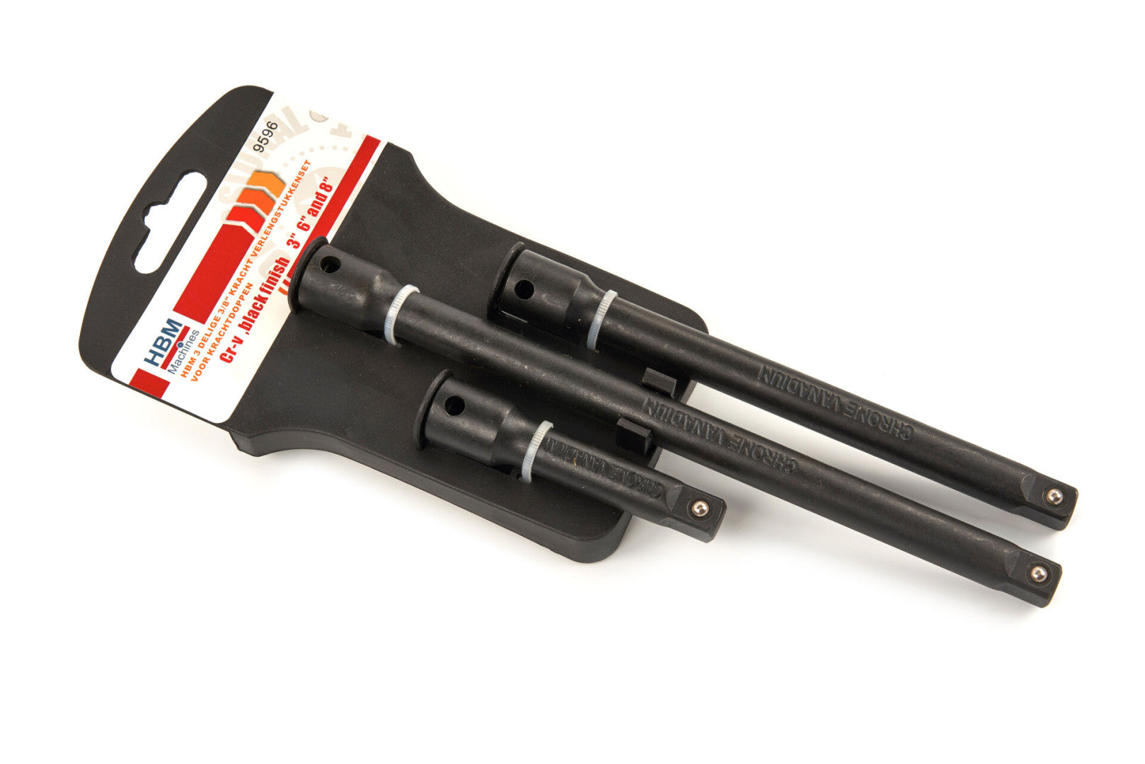 Sada nárazových predĺžení 3/8" 3 kusy