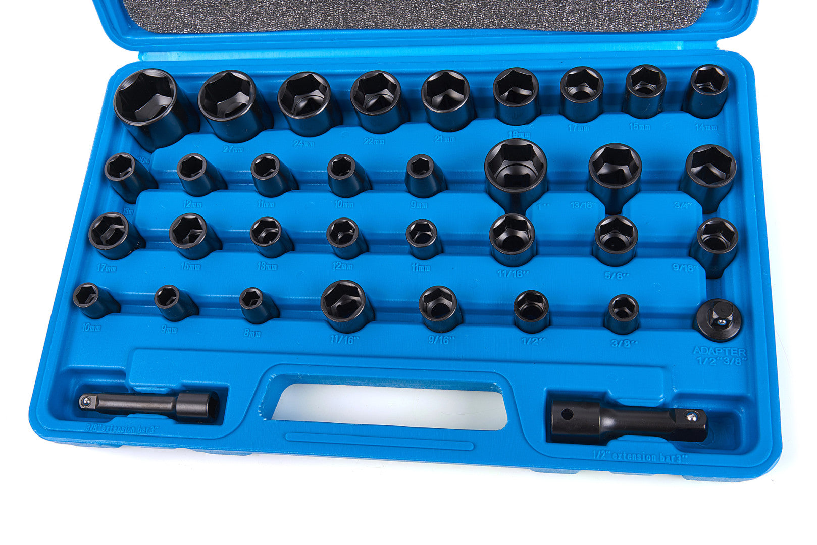 Sada rázových nástrčiek 1/2, 35 kusov