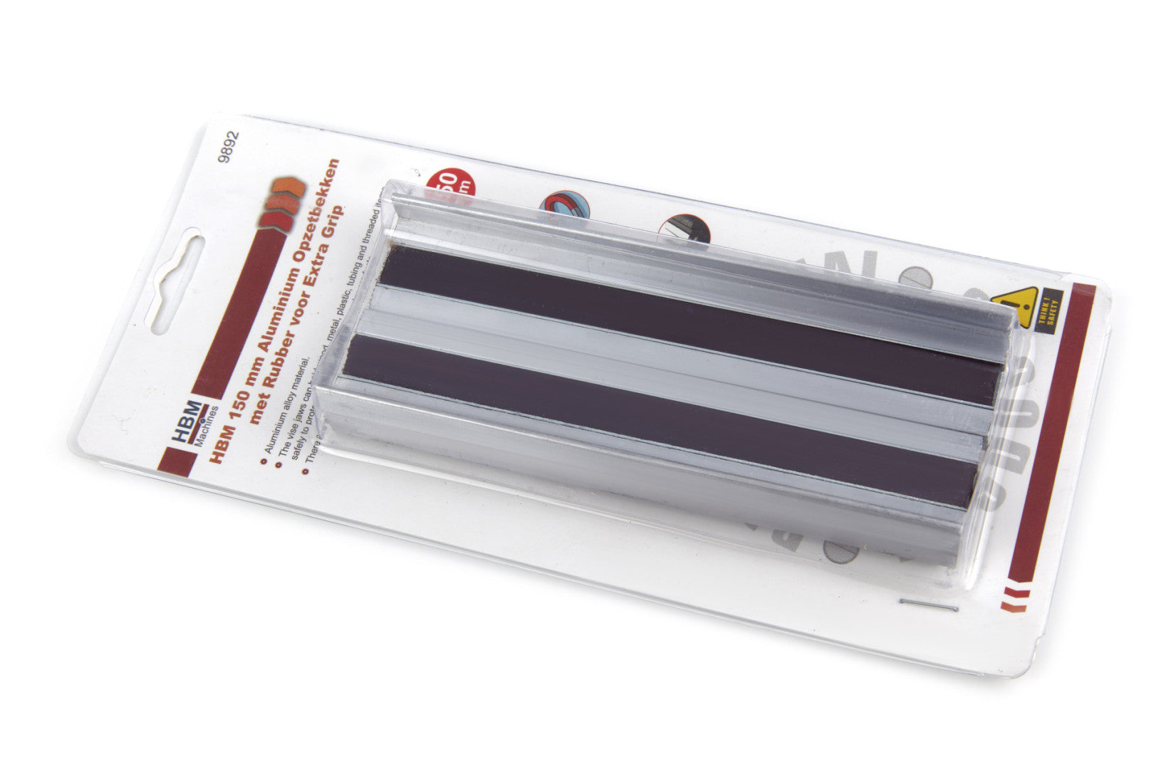 Sada hliníkových čeľustí pre zverák s gumovou ochranou 100 mm