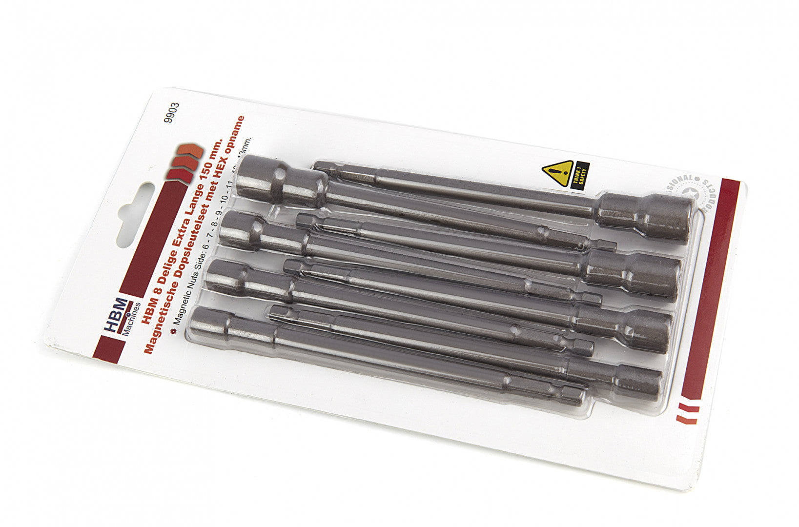 Sada extra dlhých nástrčných kľúčov 150 mm 8 kusov s uchytením do vŕtačky