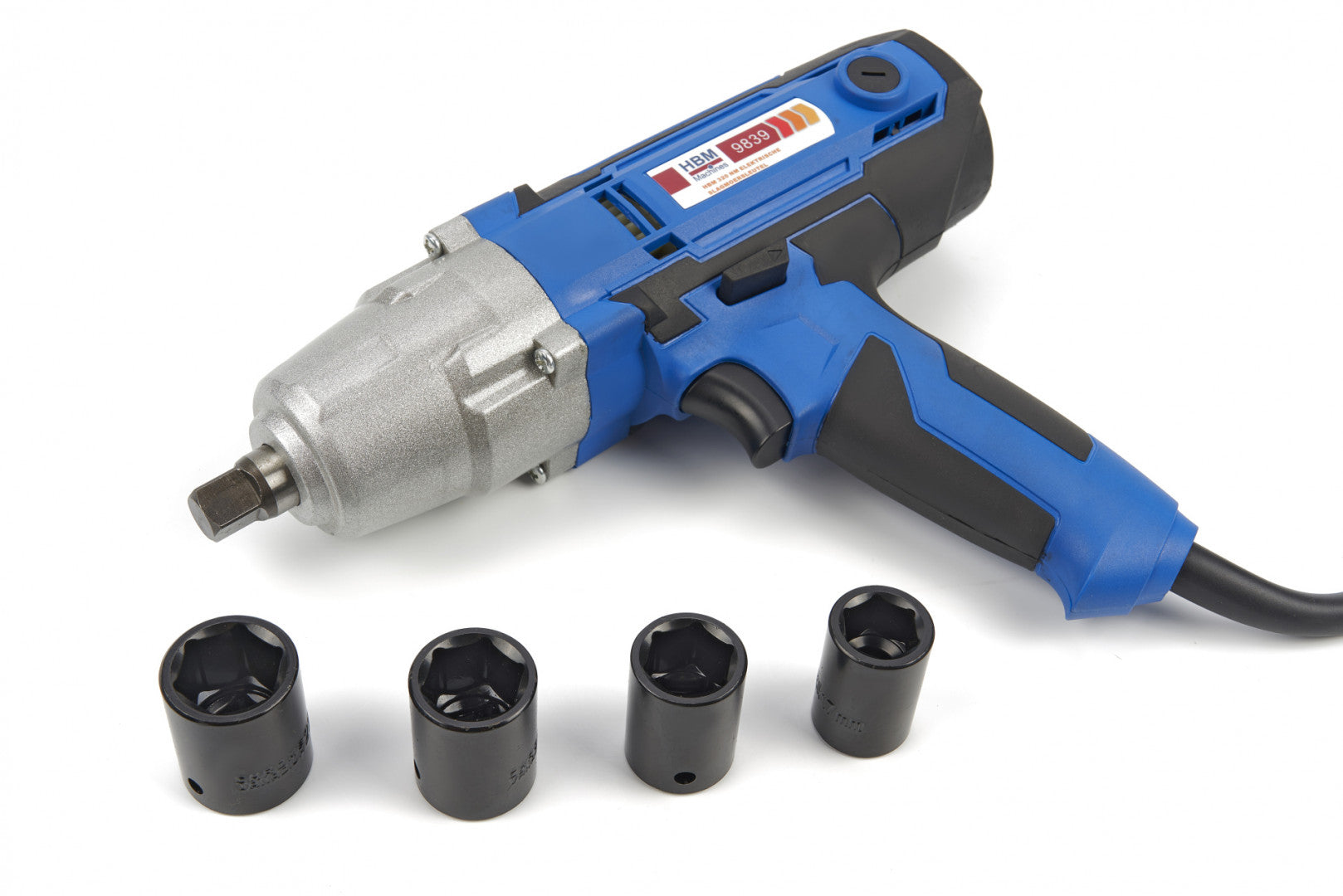 Súprava elektrického rázového uťahovača 320mm, s nadstavcami 17 - 22mm HBM