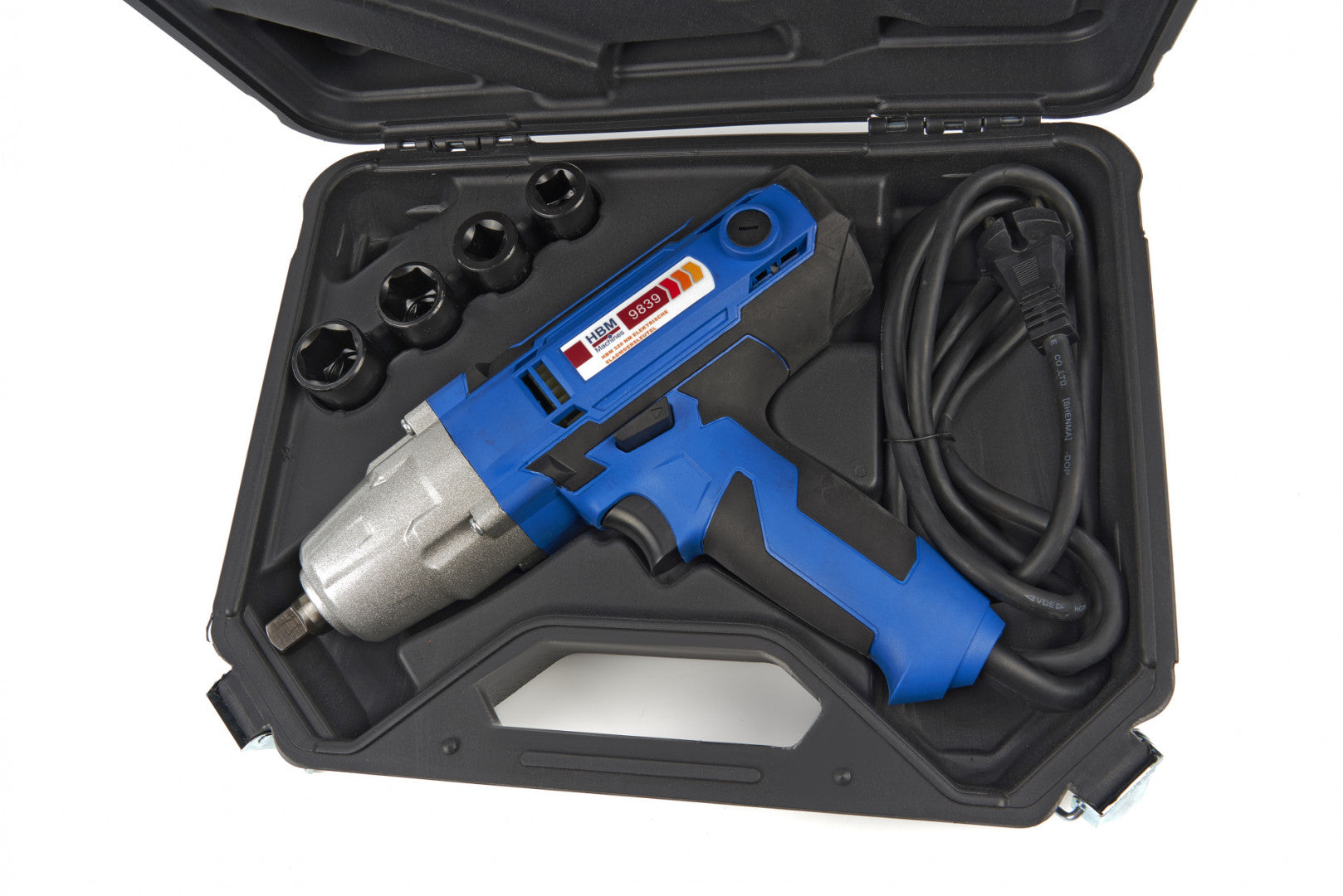 Súprava elektrického rázového uťahovača 320mm, s nadstavcami 17 - 22mm HBM