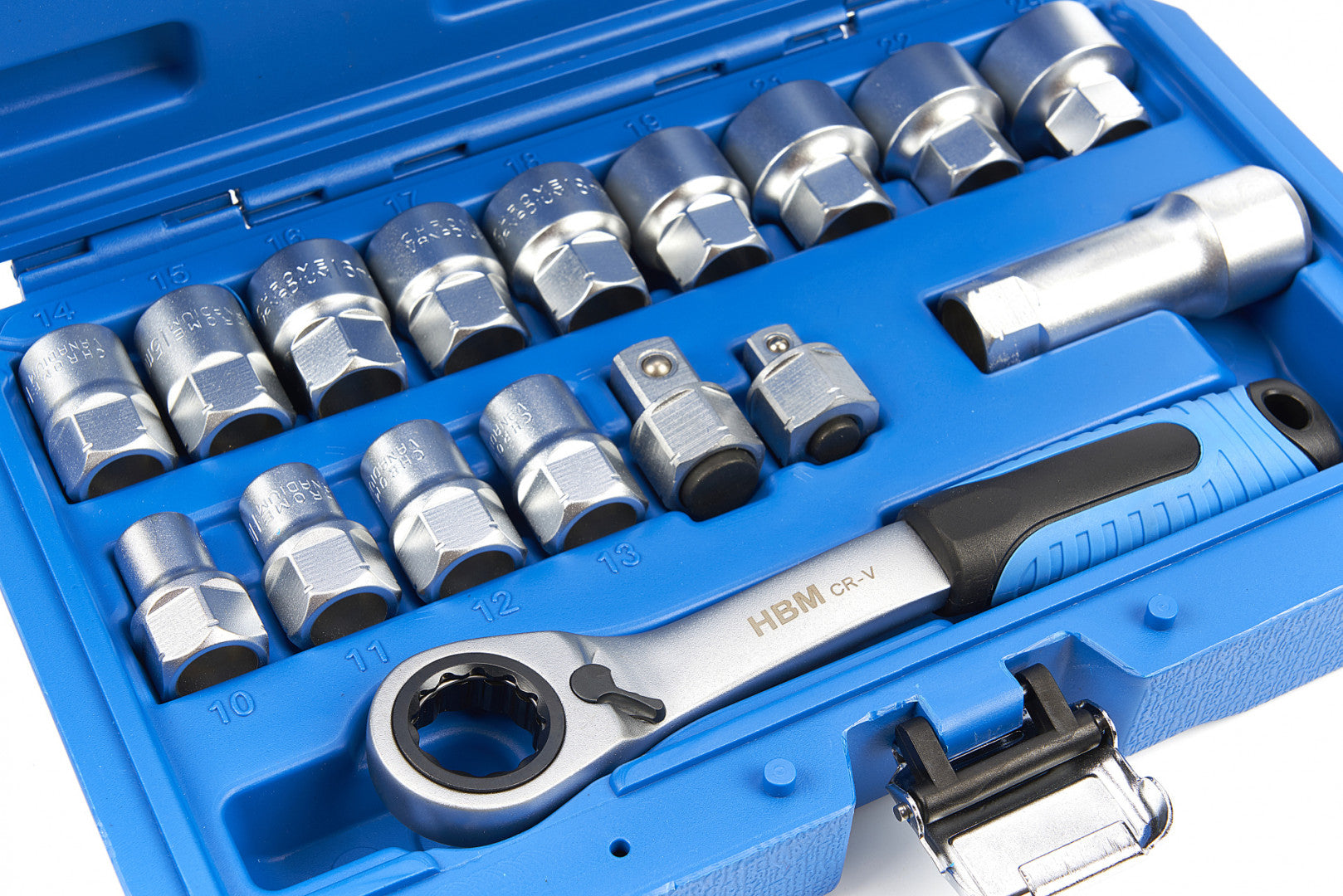 Súprava nástrčiek vario plus s račňou, 17 kusov, 10–24 mm hbm machines