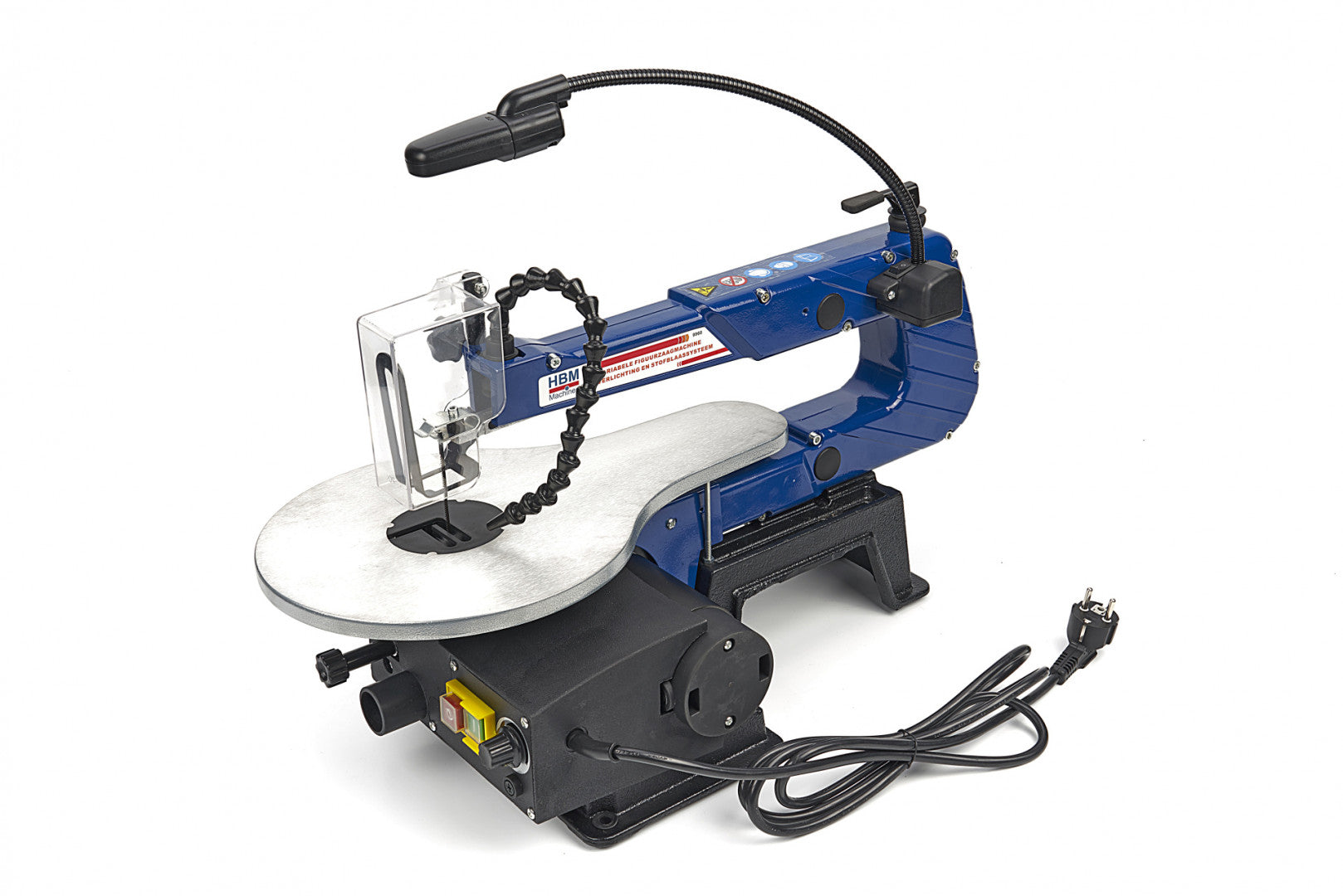 Vertikálna dekupážna píla 120 W s LED lampou HBM