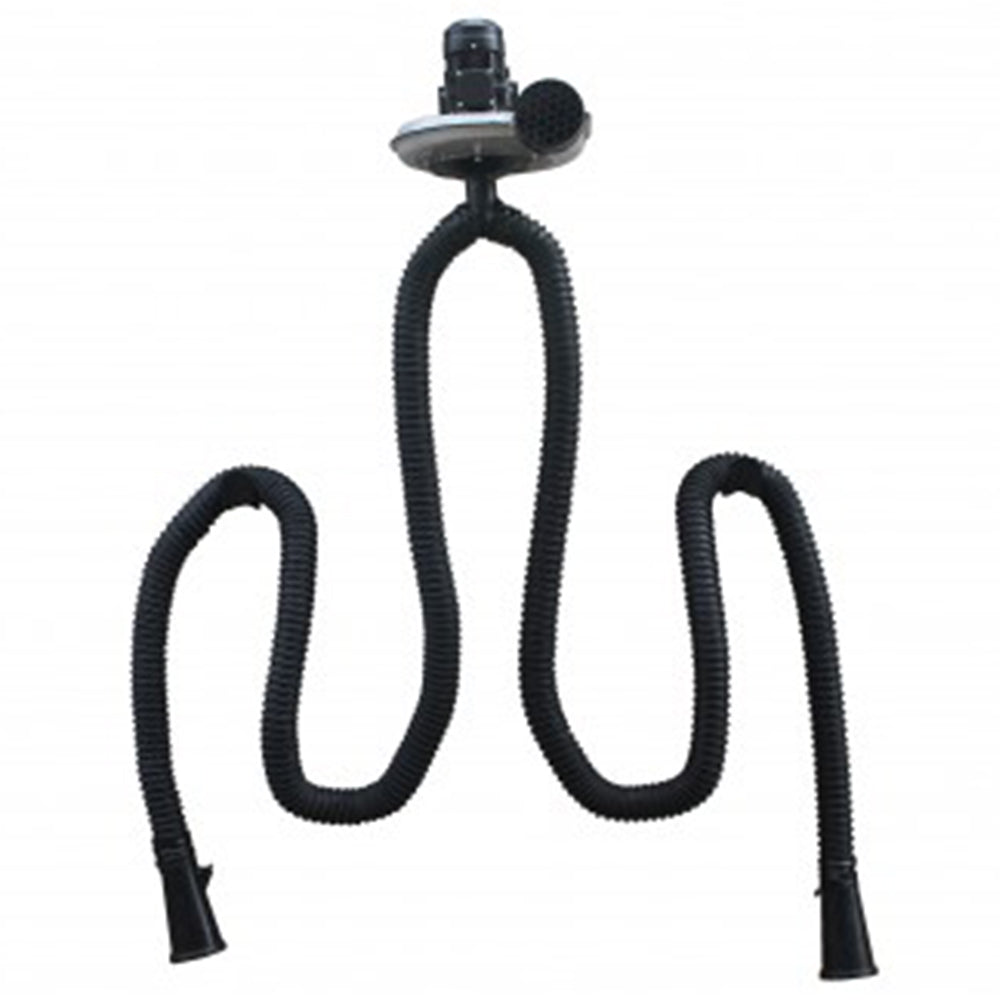 Nástenný odsávač výfukových plynov s 2 hadicami 0,75kW 4m 100mm 380V