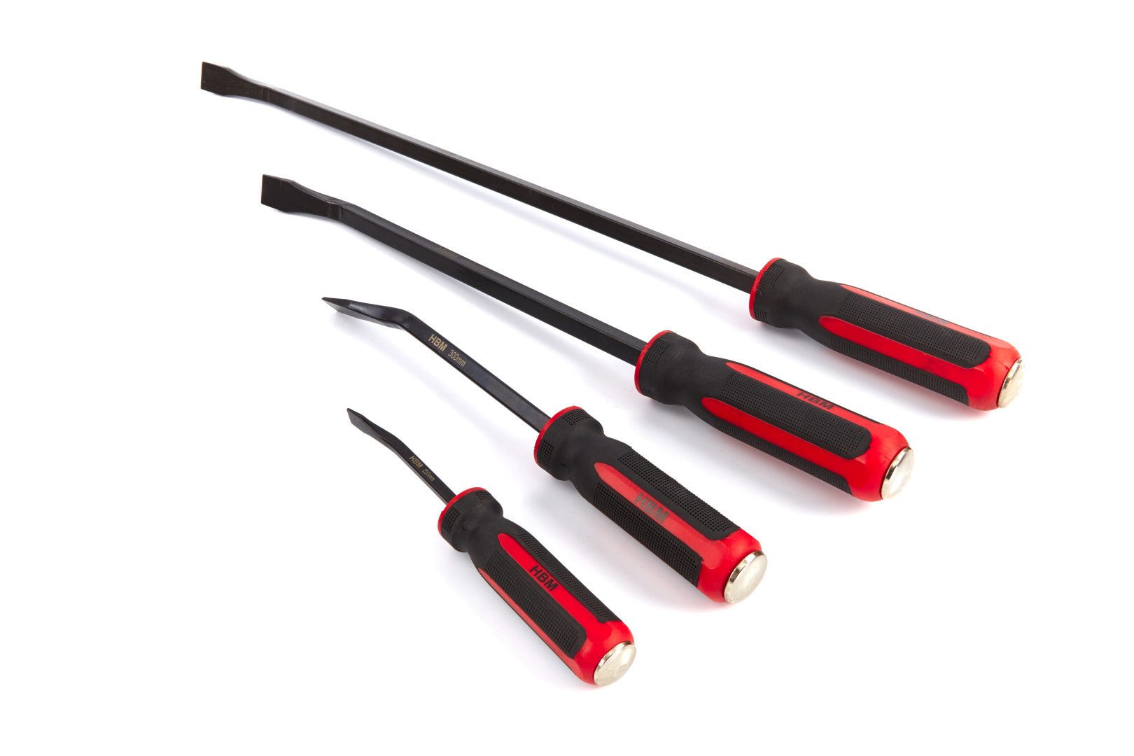 Sada 4 montážnych pák s gumovou rukoväťou HBM