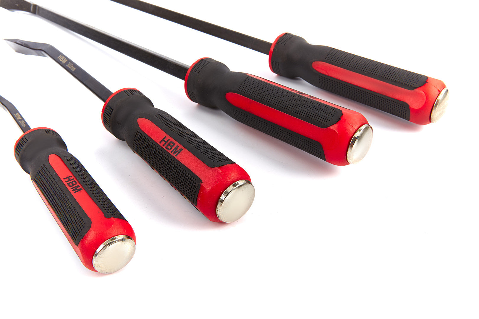 Sada 4 montážnych pák s gumovou rukoväťou HBM