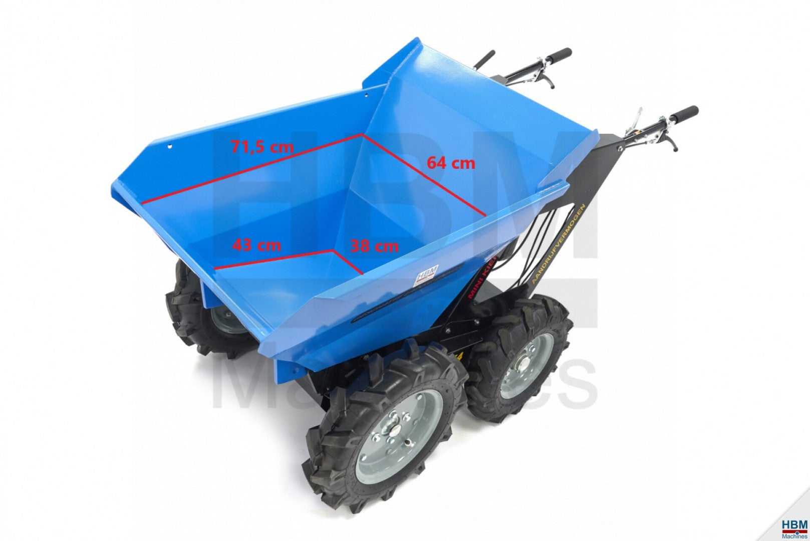 Mini dumper - výklopný vozík 250kg 6,5hp 196cm3 HBM