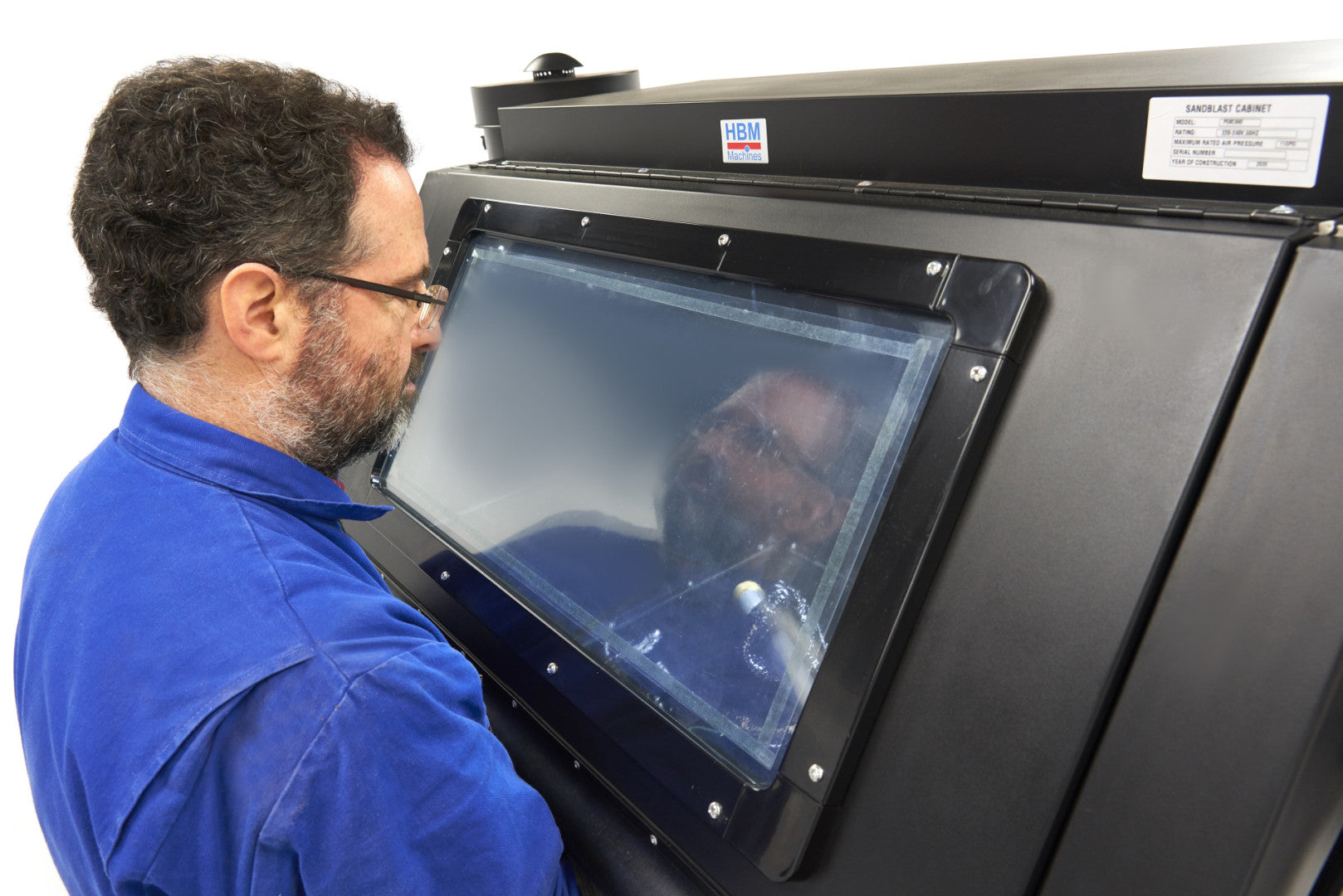 Pieskovacia kabína - box s vákuom a 2 odsávačmi SBC 990