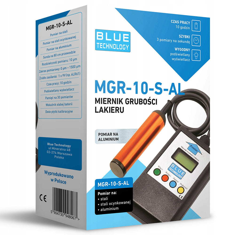 Tester na meranie hrúbky laku, hliníka, ocele a zinku