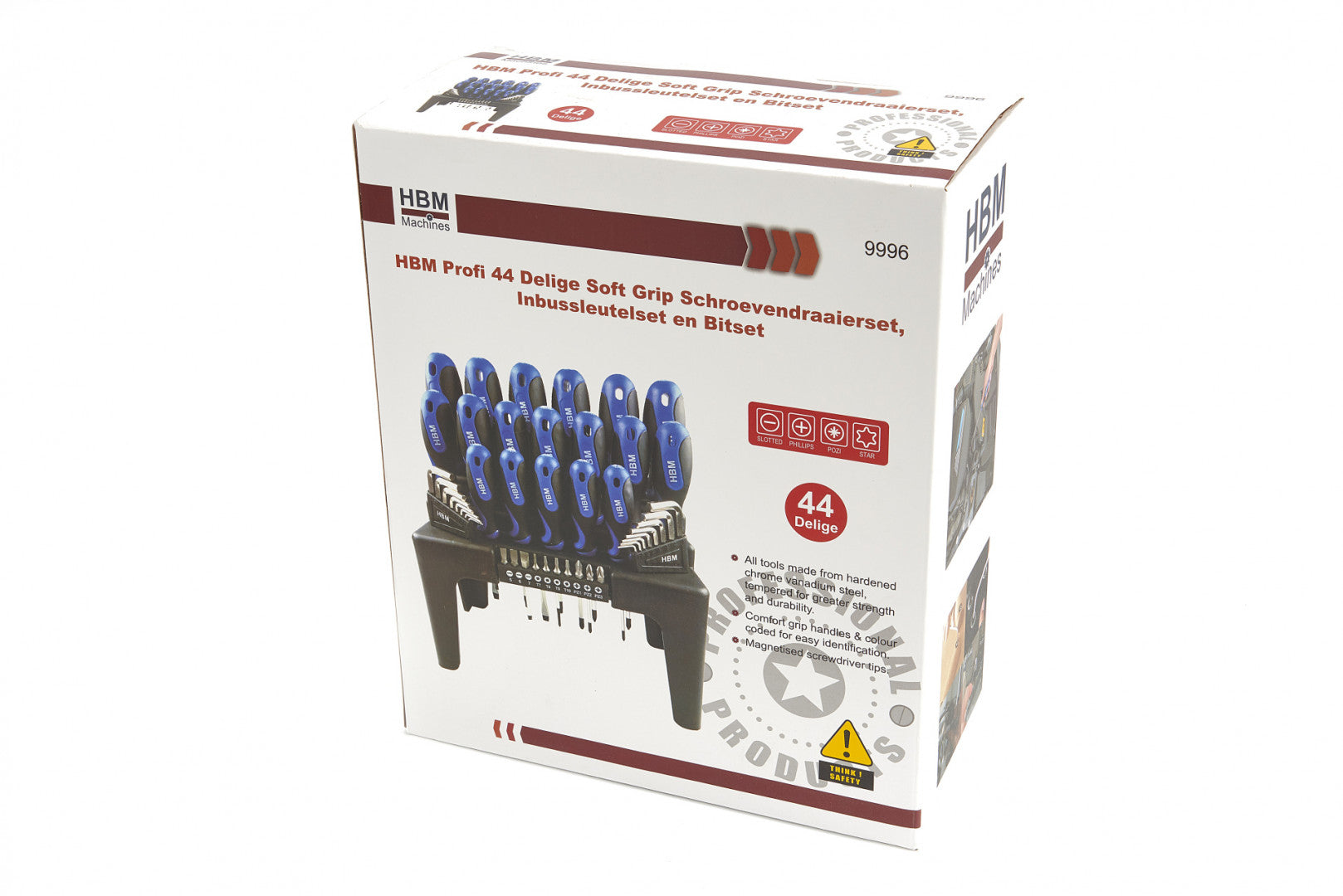 Sada 44ks torx, imbus, plochých a krížových skrutkovačov HBM Machines Holandsko
