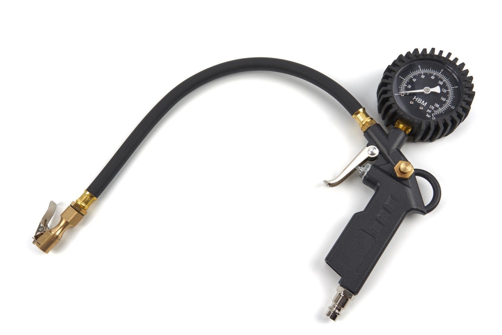 Pištoľ na hustenie pneumatík s manometrom súrava 8 dielov HBM Machines Holandsko