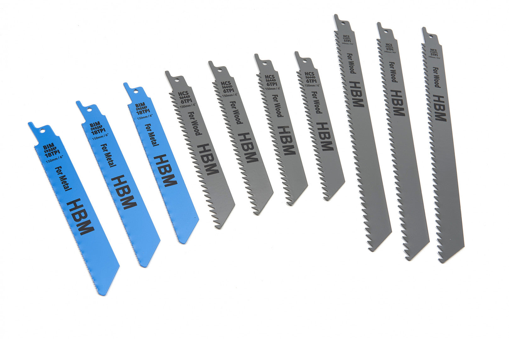 Sada 10 listov pre priamočiaru pílu HBM