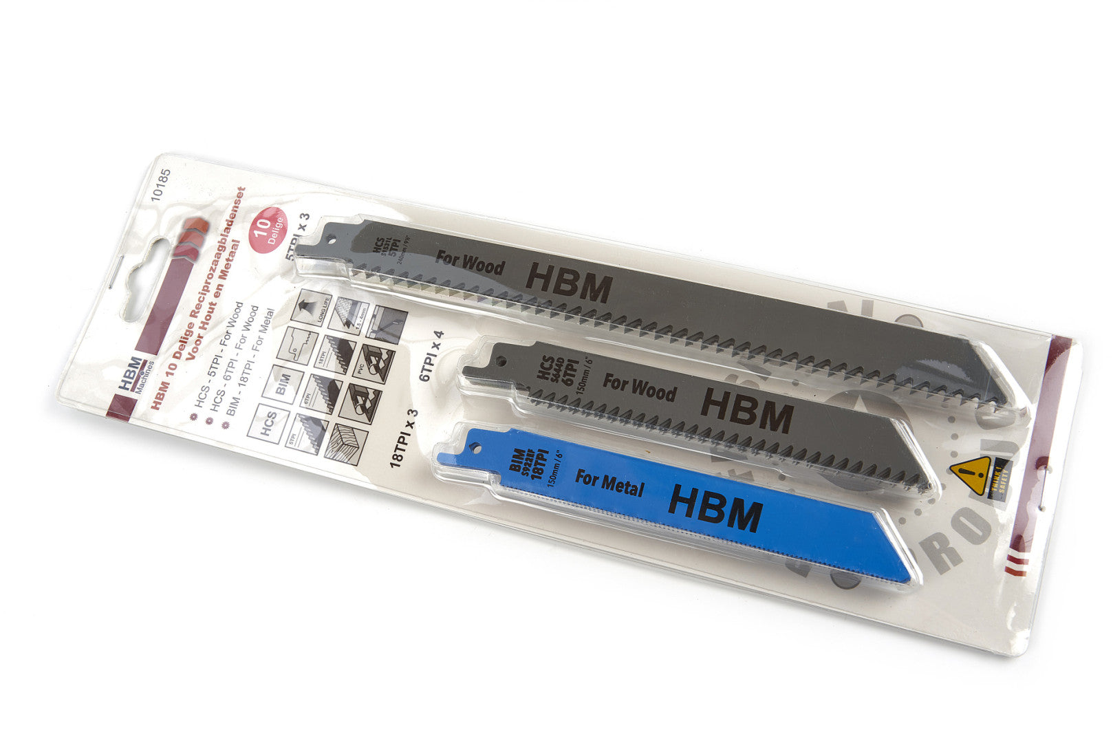 Sada 10 listov pre priamočiaru pílu HBM