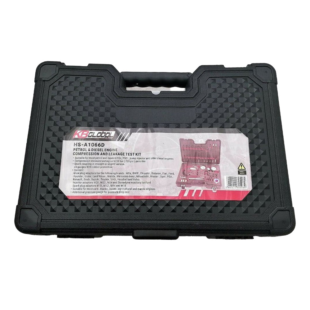 Sada na testovanie kompresie a straty tlaku pre benzín/diesel