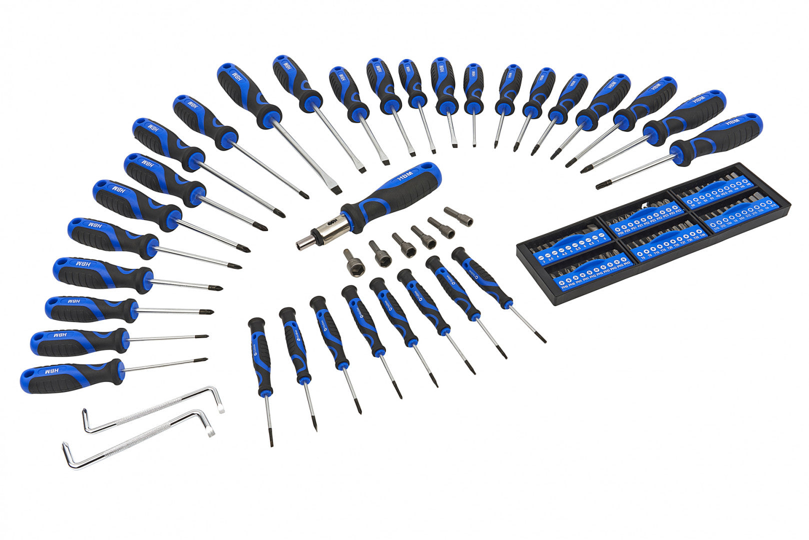 Sada 100 skrutkovačov so stojanom HBM