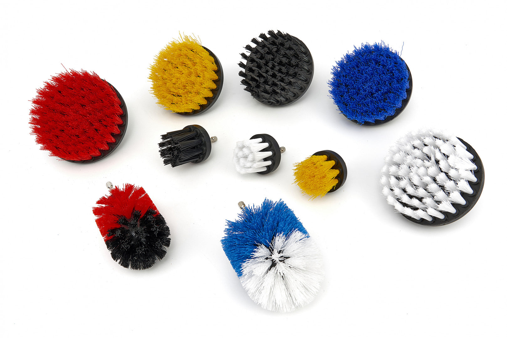 Sada čistiacich kefiek, leštiacich a brúsnych špongií na vŕtačku 31ks HBM