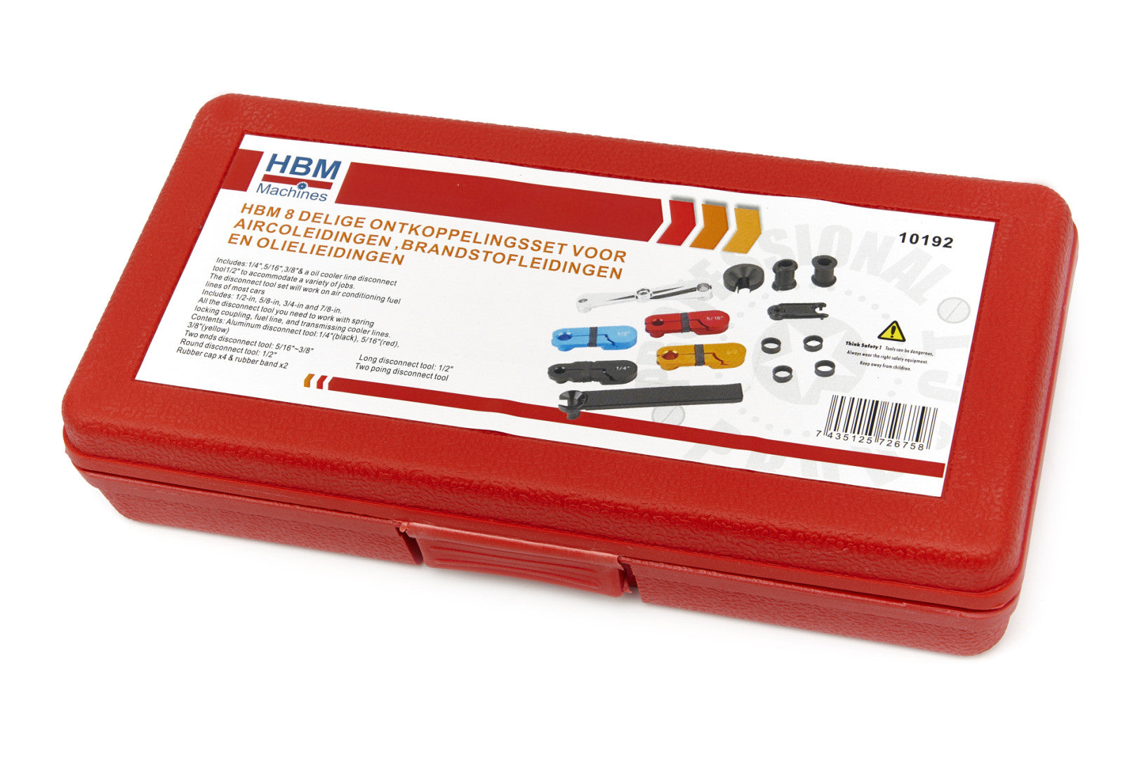 Sada náradia na rozpojenie klimatizačných potrubí 8 kusov hbm