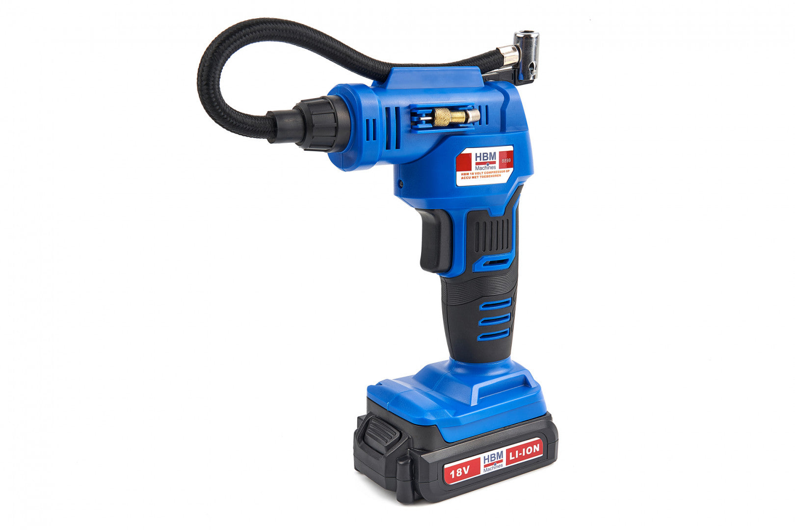 Kompresor na hustenie pneumatík s LED osvetlením a akumulátorom 18 V