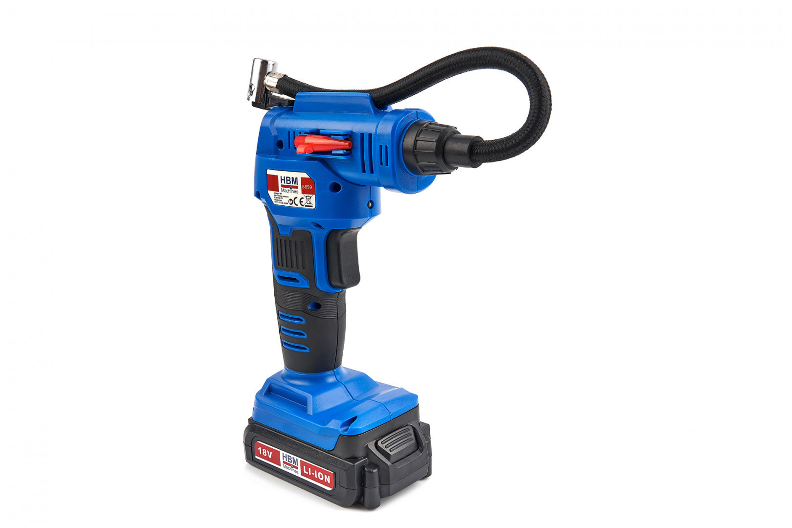 Kompresor na hustenie pneumatík s LED osvetlením a akumulátorom 18 V