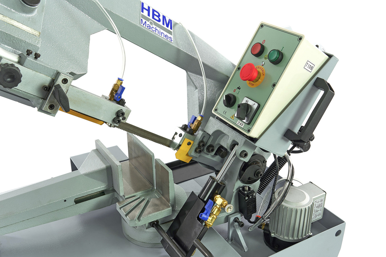 Horizontálna pásová píla na kov, profesionálna HBM 210 380V