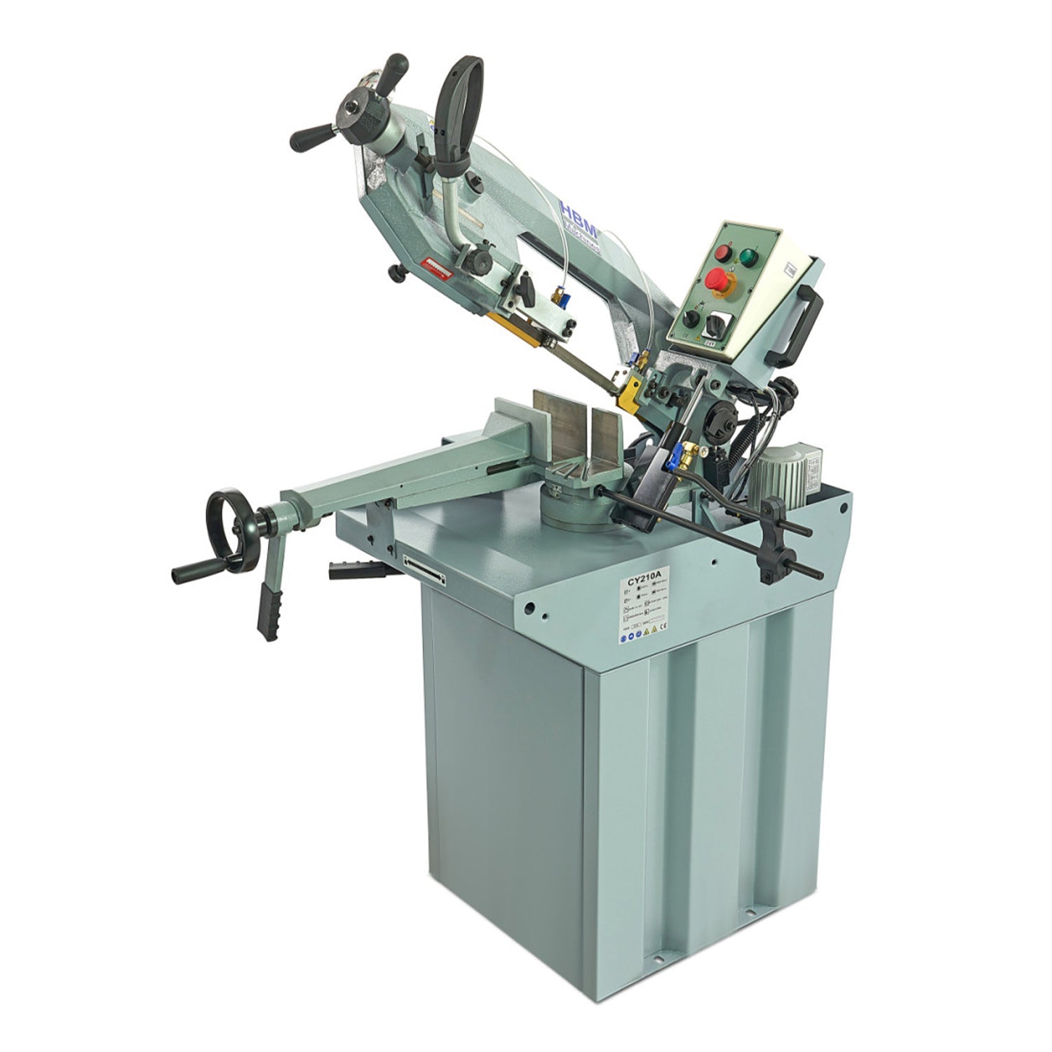 Horizontálna pásová píla na kov, profesionálna HBM 210 230V