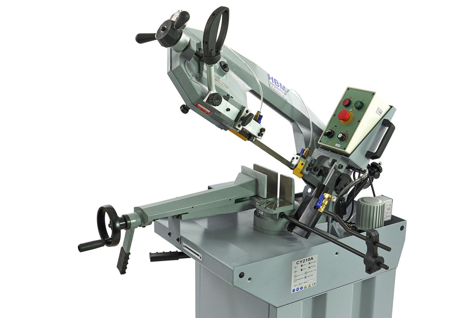 Horizontálna pásová píla na kov, profesionálna HBM 210 230V