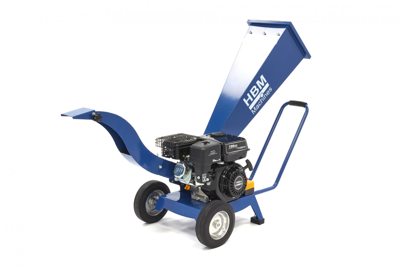 Benzínový motorový drvič - štiepkovač konárov 6,6hp, 196cm3 HBM