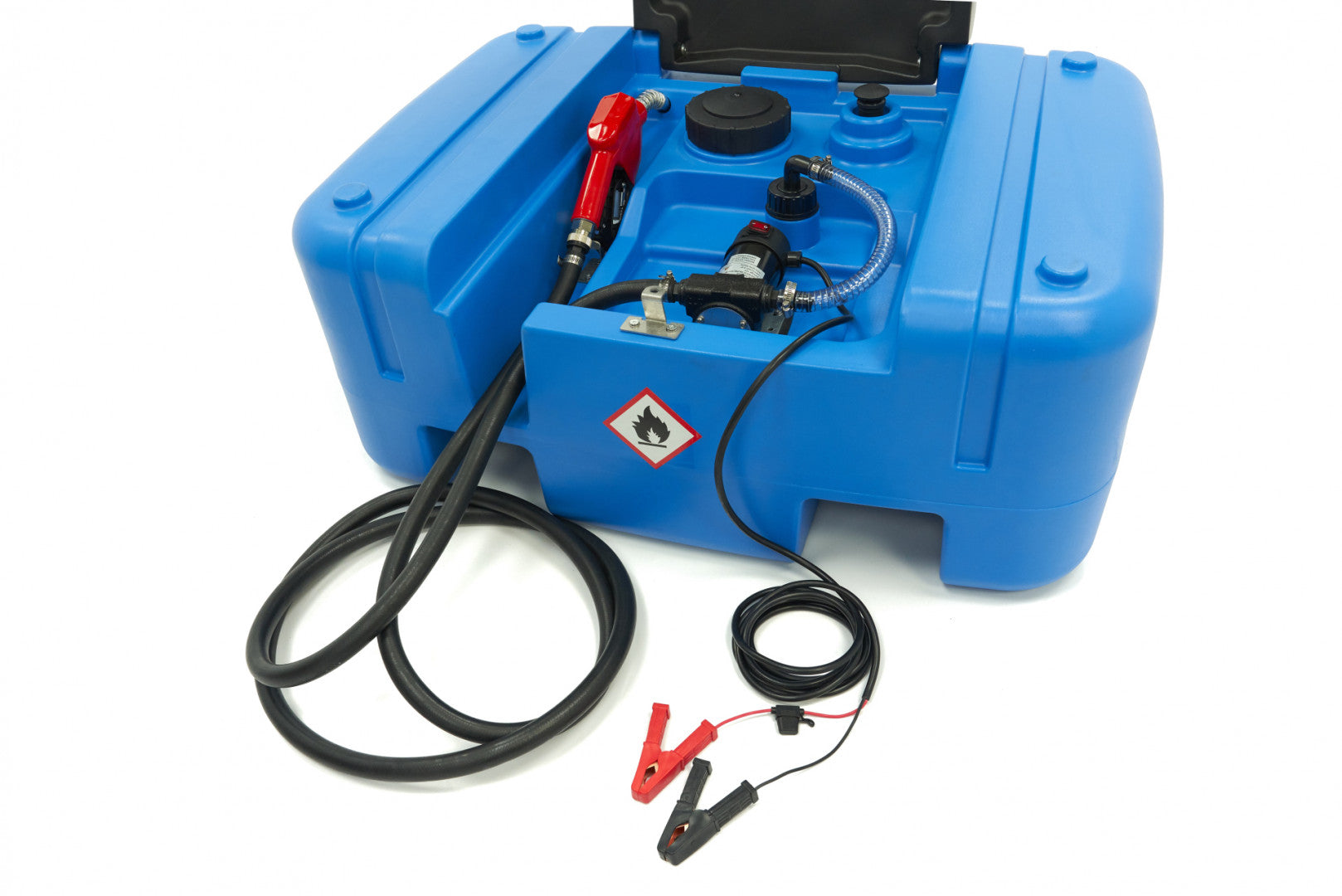 Mobilná čerpacia stanica na čerpanie nafty 12V s nádržou 200l HBM