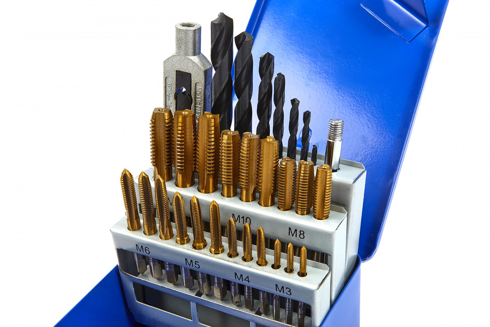 Sada vrtákov a závitníkov M3–M12 – 29 kusov HBM