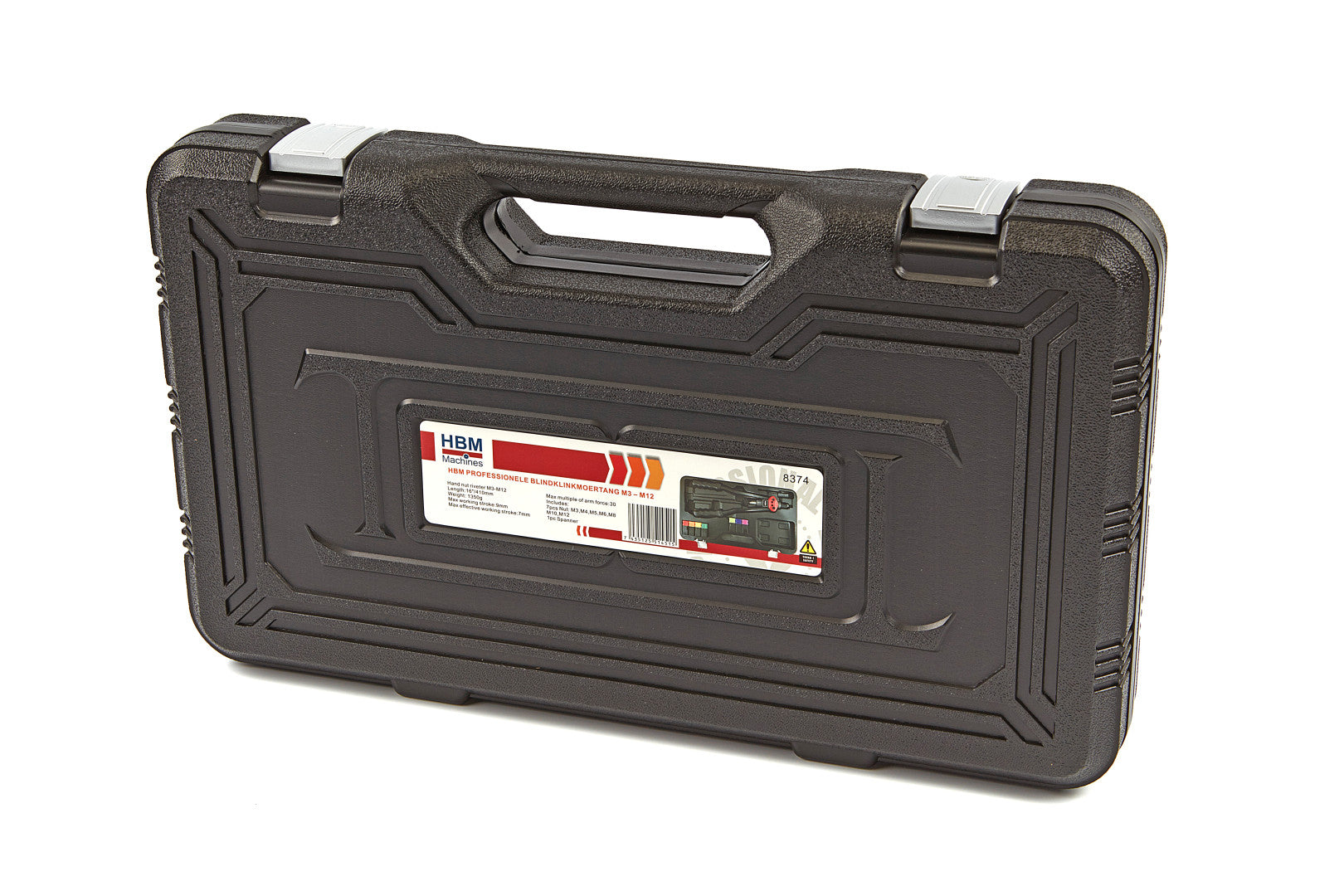 Sada profesionálnych nitovacích klieští m3-m12 hbm machines holandsko