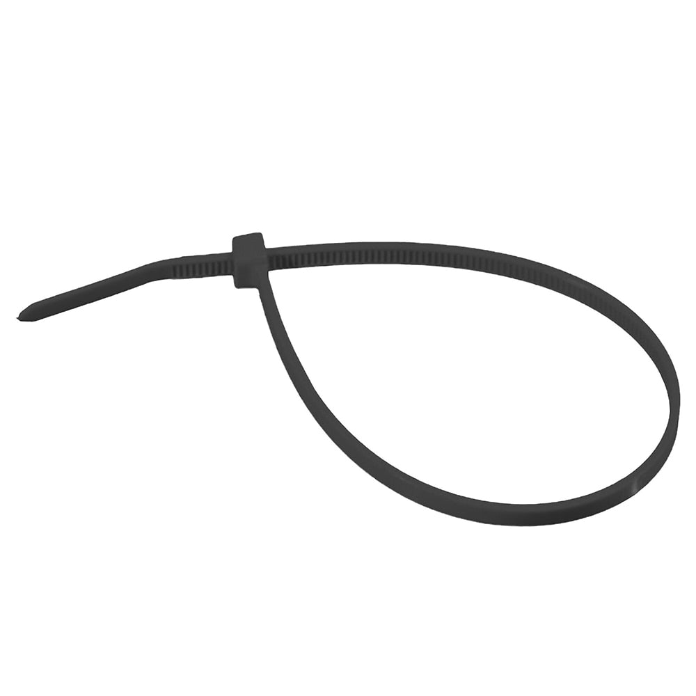 Sada 100 čiernych plastových sťahovacích pások 4,8 x 360 Wurth