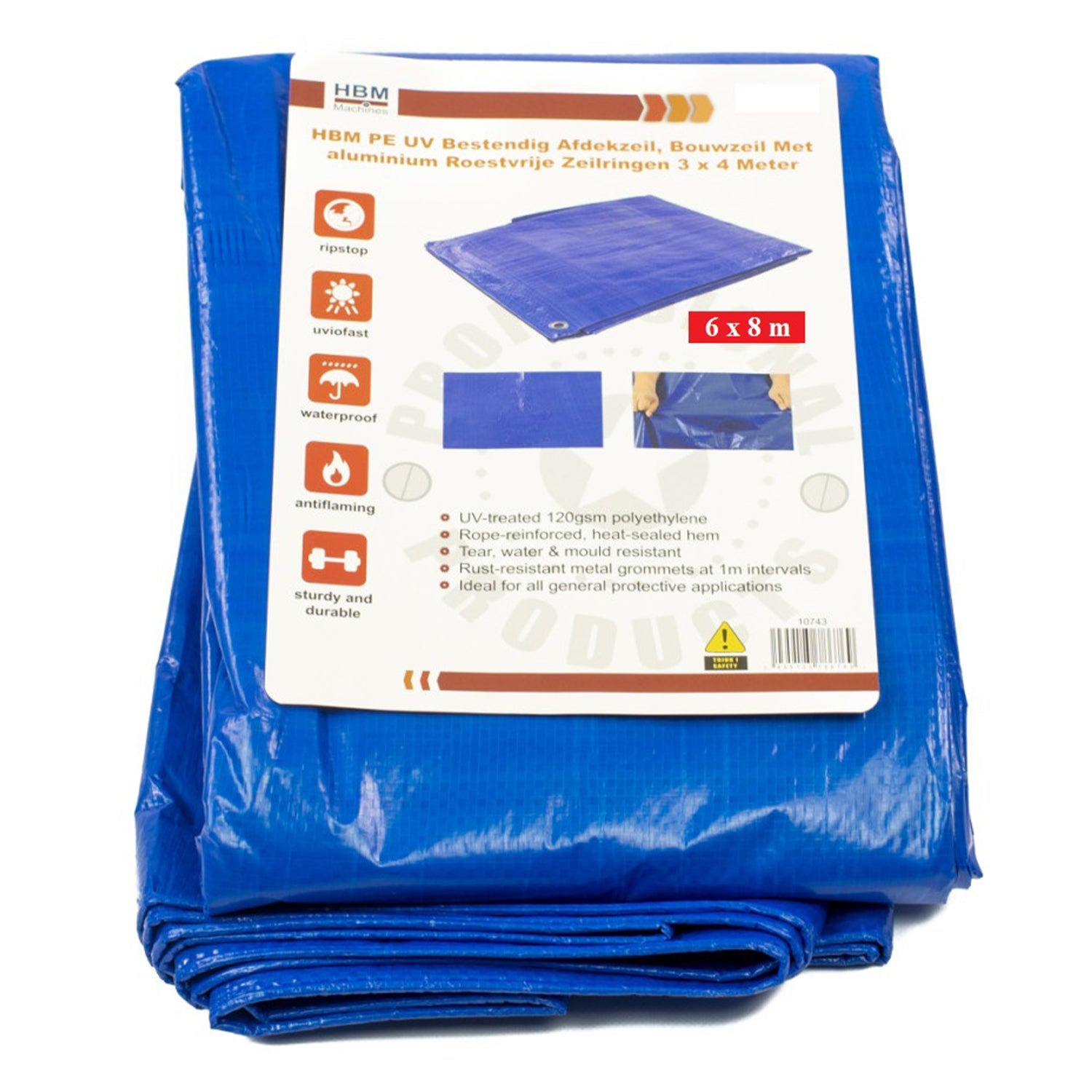 Krycia plachta - nepremokavá a UV odolná 6 x 8m