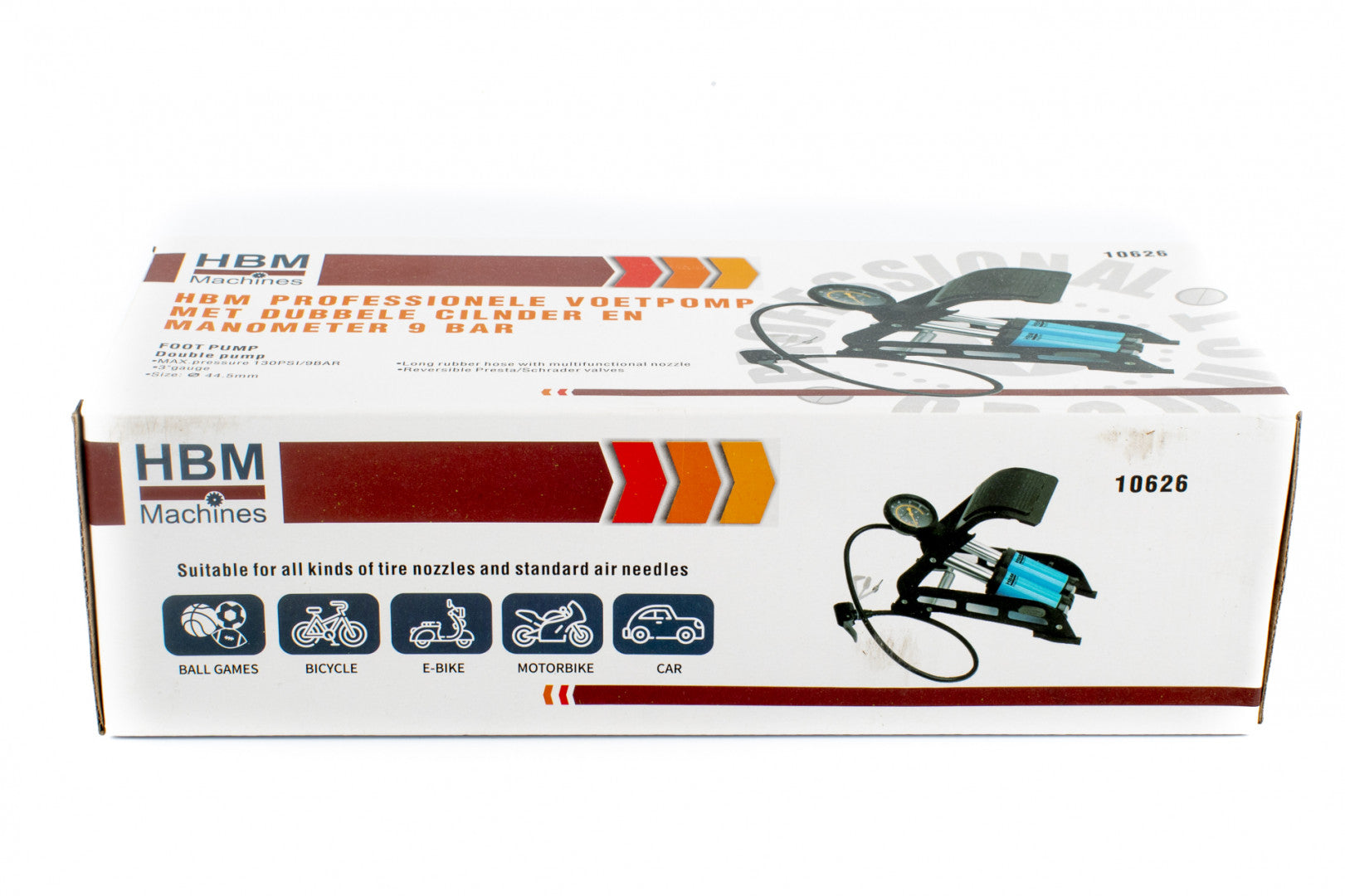 Nožná pumpa - hustilka s 2 piestami 8bar HBM