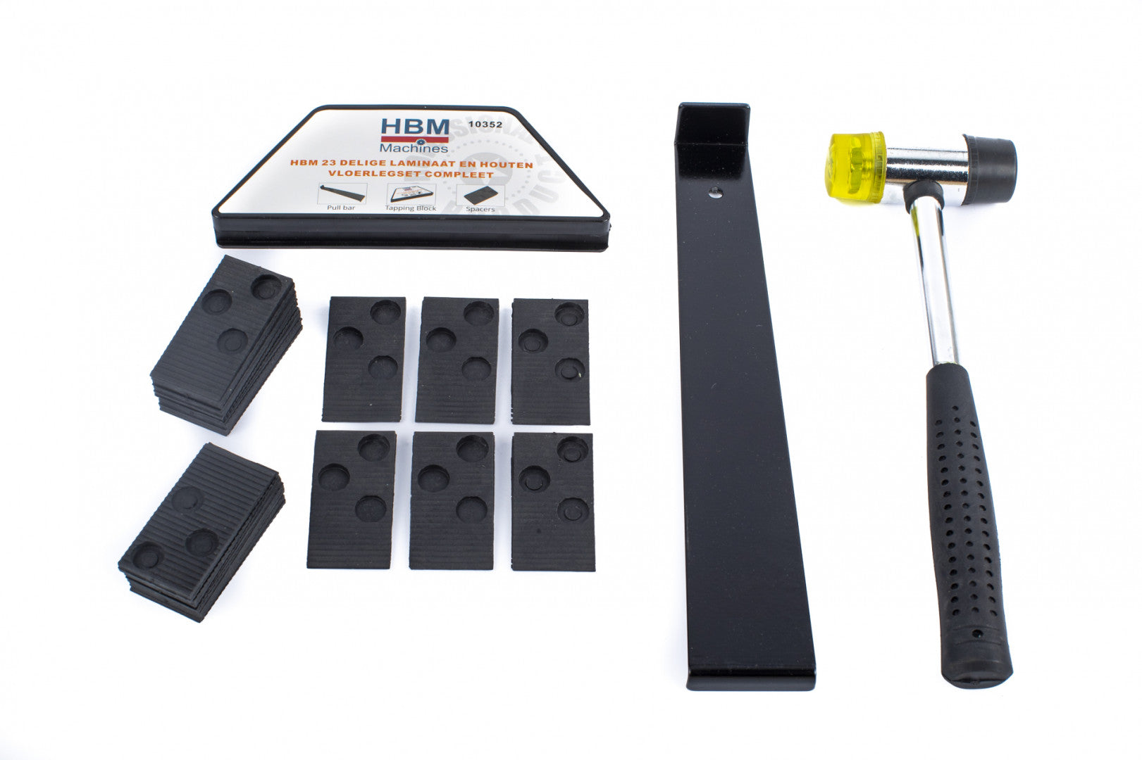 Súprava na montáž a upevnenie laminátovej a drevenej podlahy 23 kusov hbm machines holandsko