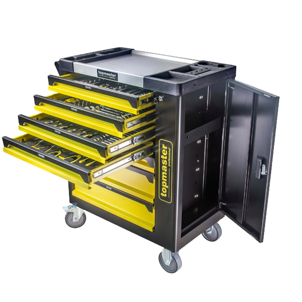 Dielenský vozík - skrinka s náradím 182ks, 7 zásuviek Topmaster