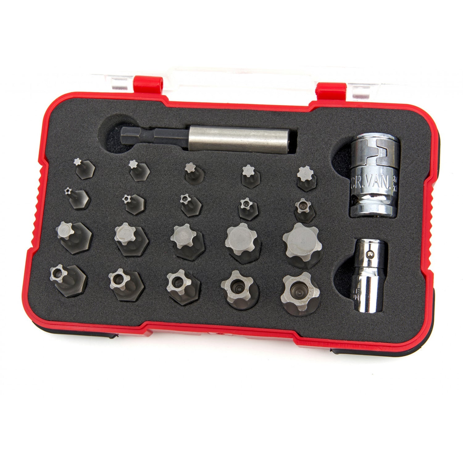 Sada TORX, TORX Plus, TORX Plus Security bitov, 23ks HBM Machines Holandsko